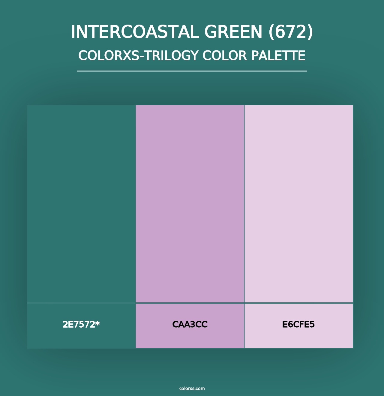 Intercoastal Green (672) - Colorxs Trilogy Palette