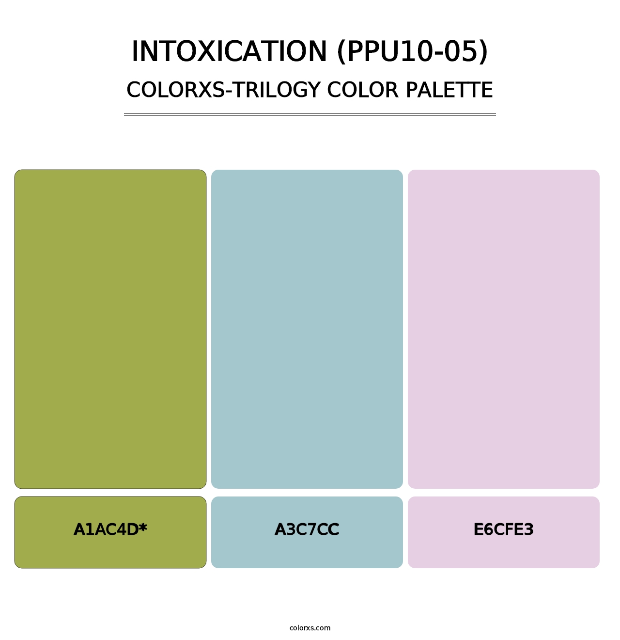 Intoxication (PPU10-05) - Colorxs Trilogy Palette