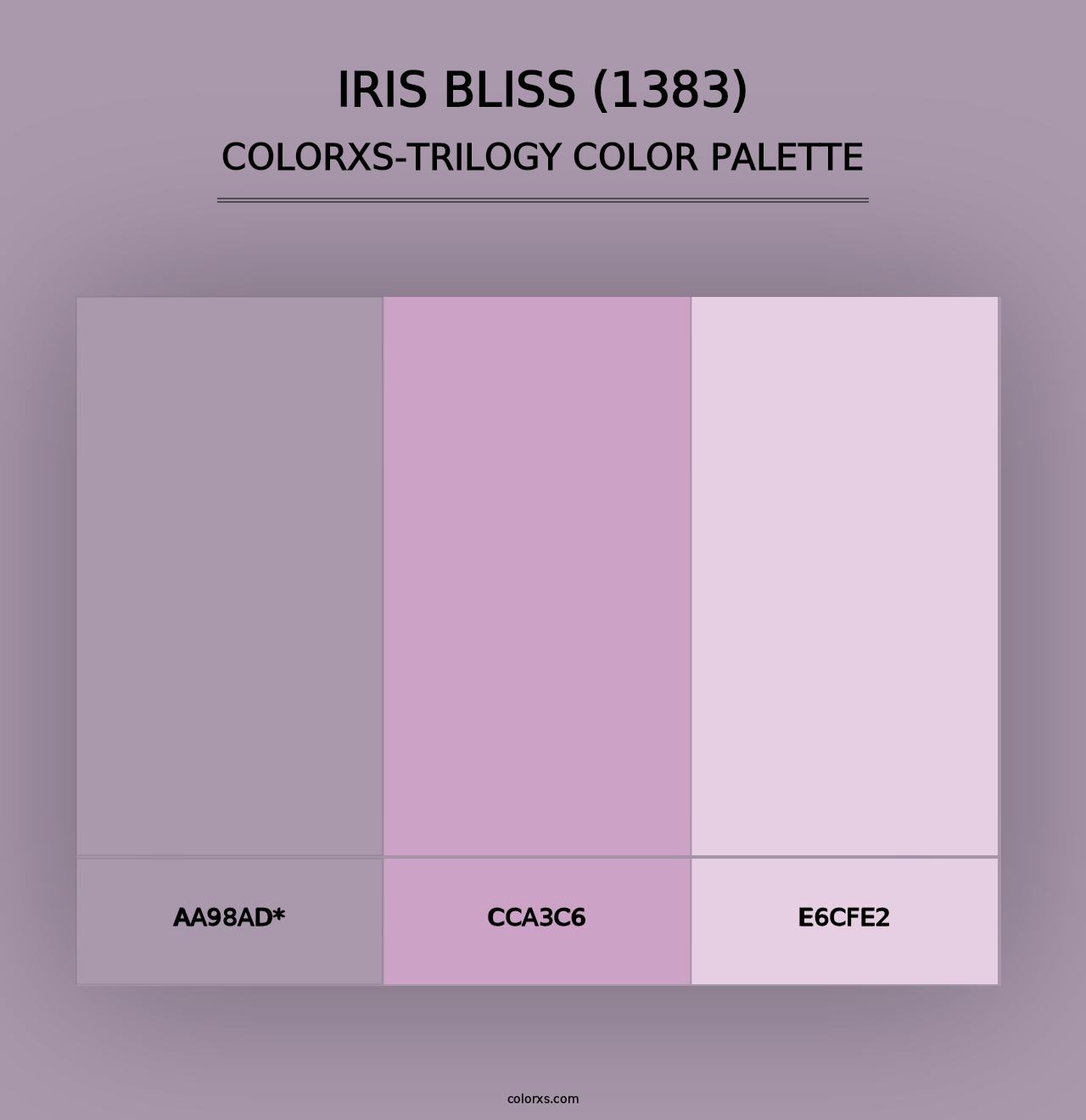 Iris Bliss (1383) - Colorxs Trilogy Palette