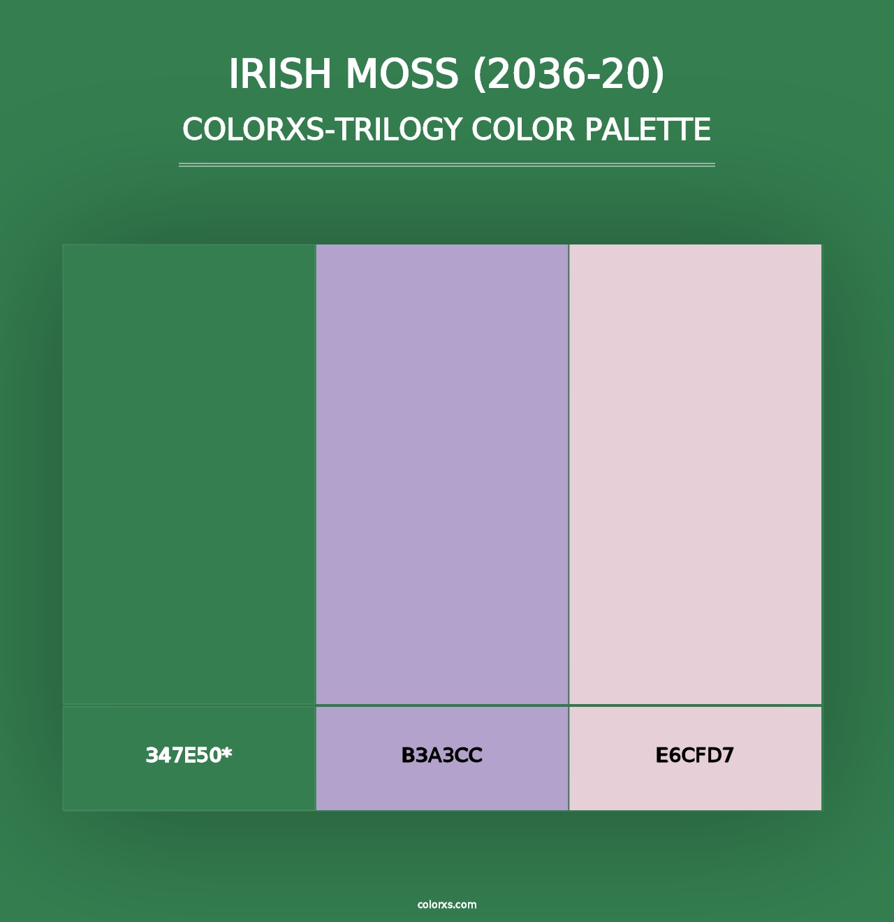 Irish Moss (2036-20) - Colorxs Trilogy Palette