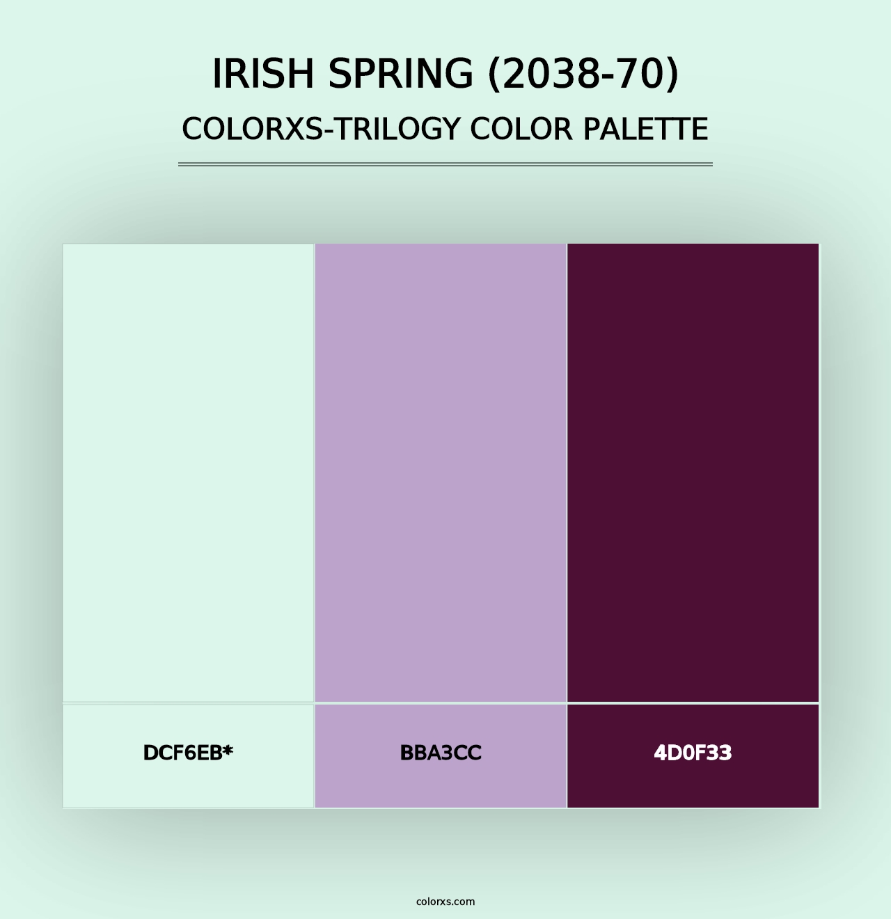 Irish Spring (2038-70) - Colorxs Trilogy Palette