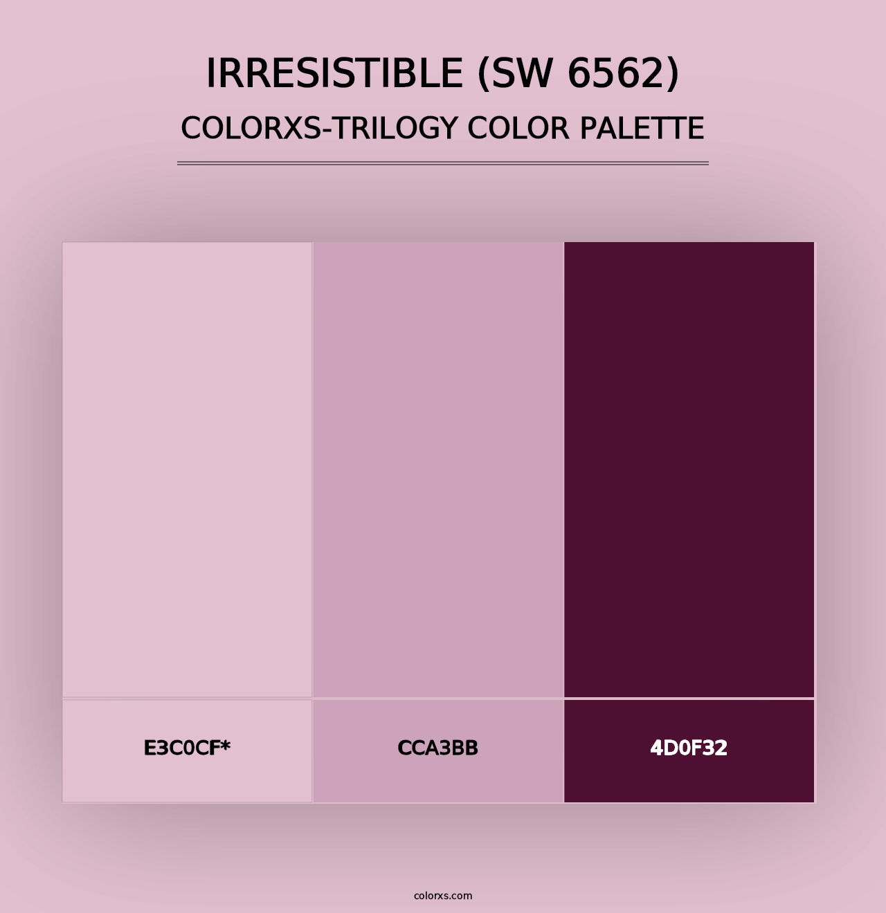 Irresistible (SW 6562) - Colorxs Trilogy Palette