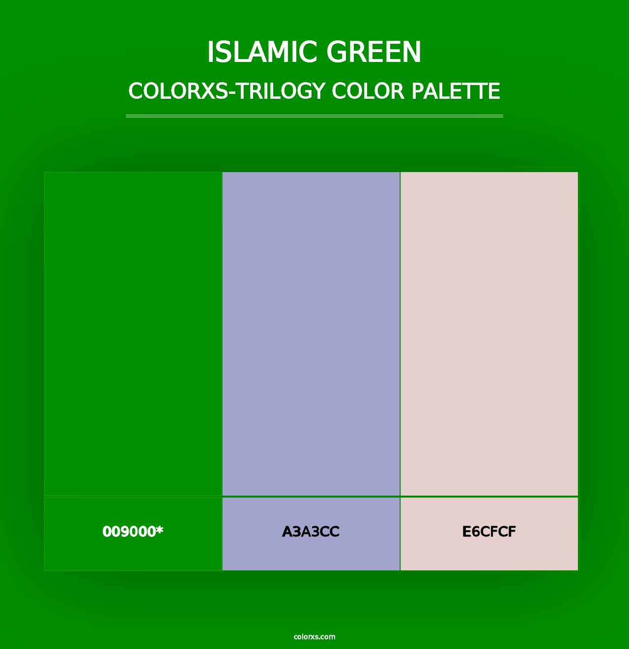 Islamic Green - Colorxs Trilogy Palette