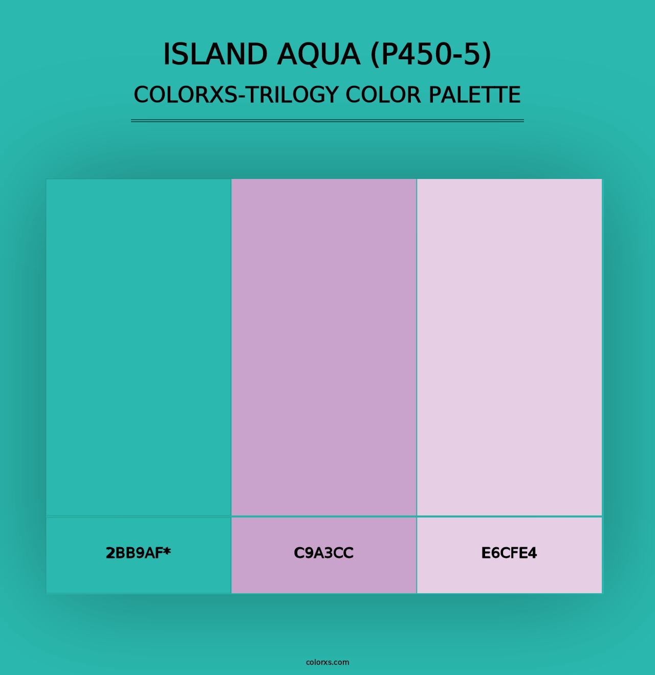 Island Aqua (P450-5) - Colorxs Trilogy Palette