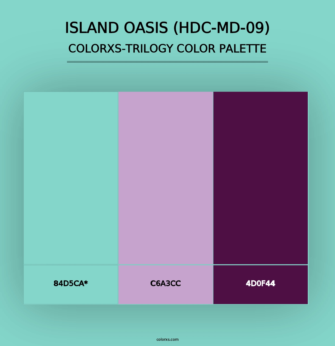 Island Oasis (HDC-MD-09) - Colorxs Trilogy Palette