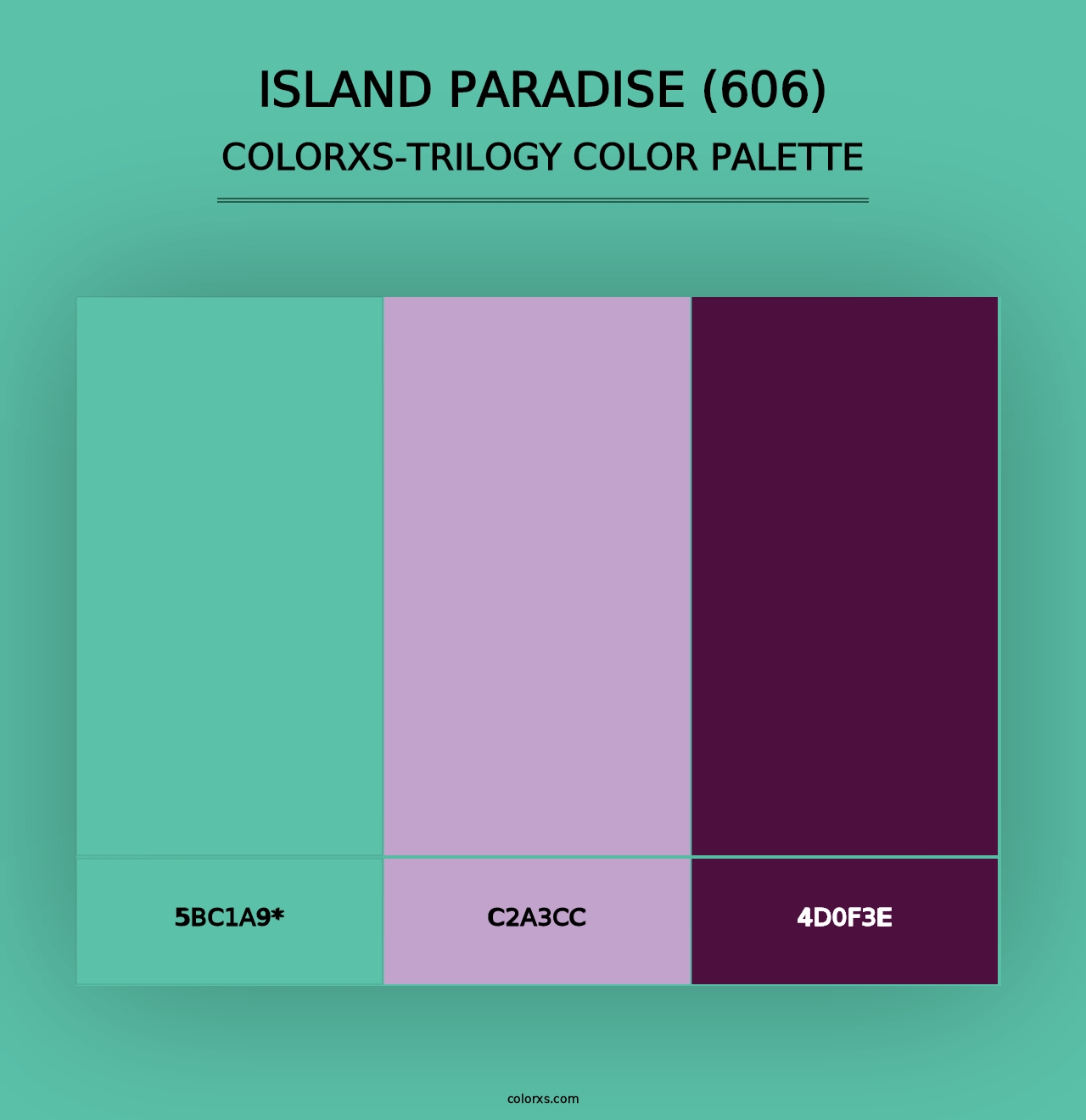 Island Paradise (606) - Colorxs Trilogy Palette