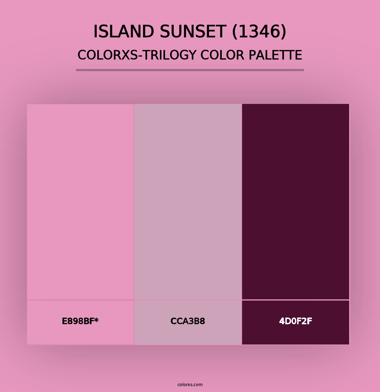 Island Sunset (1346) - Colorxs Trilogy Palette