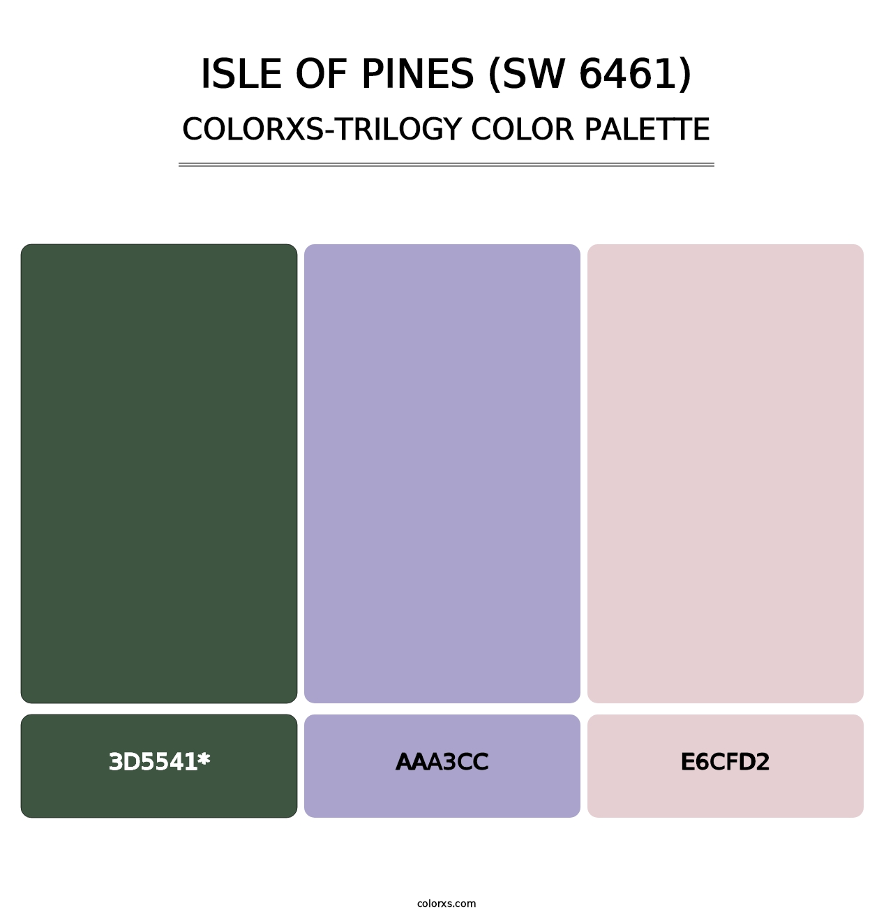 Isle of Pines (SW 6461) - Colorxs Trilogy Palette