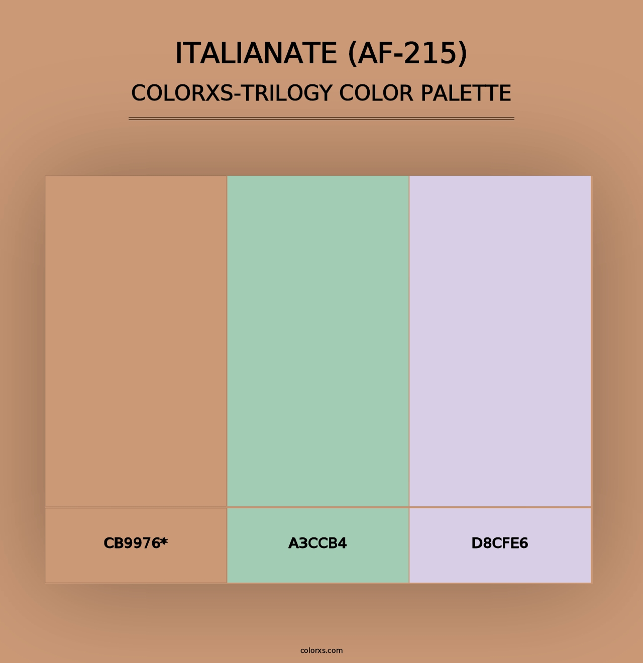 Italianate (AF-215) - Colorxs Trilogy Palette