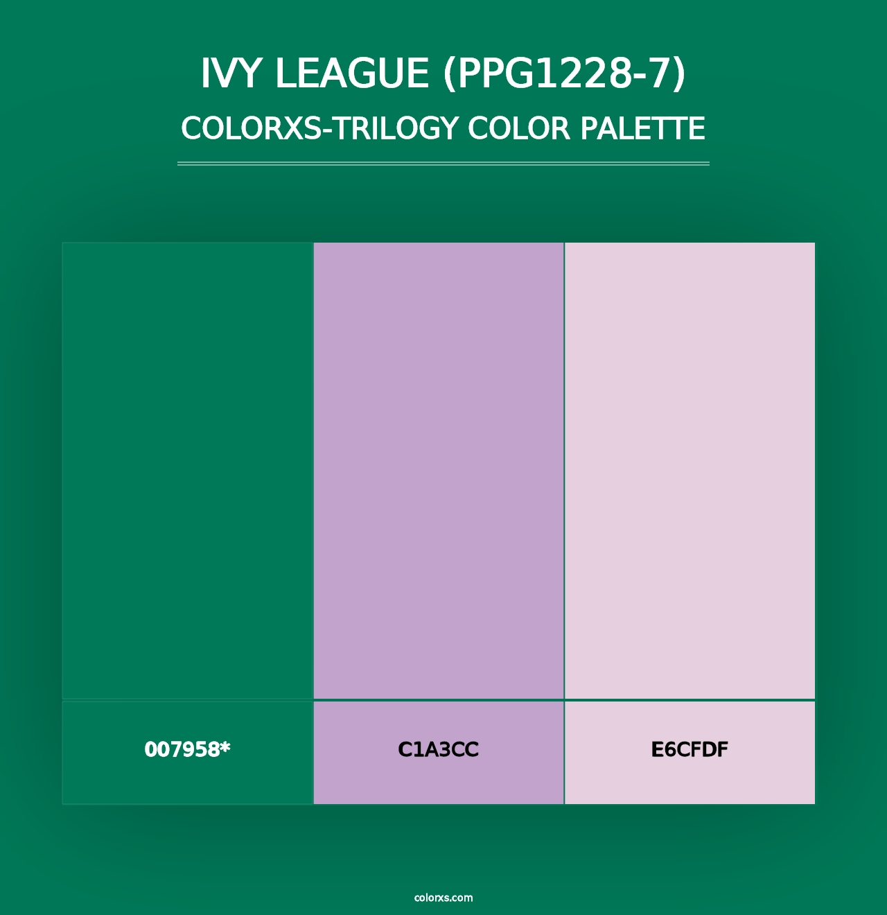 Ivy League (PPG1228-7) - Colorxs Trilogy Palette