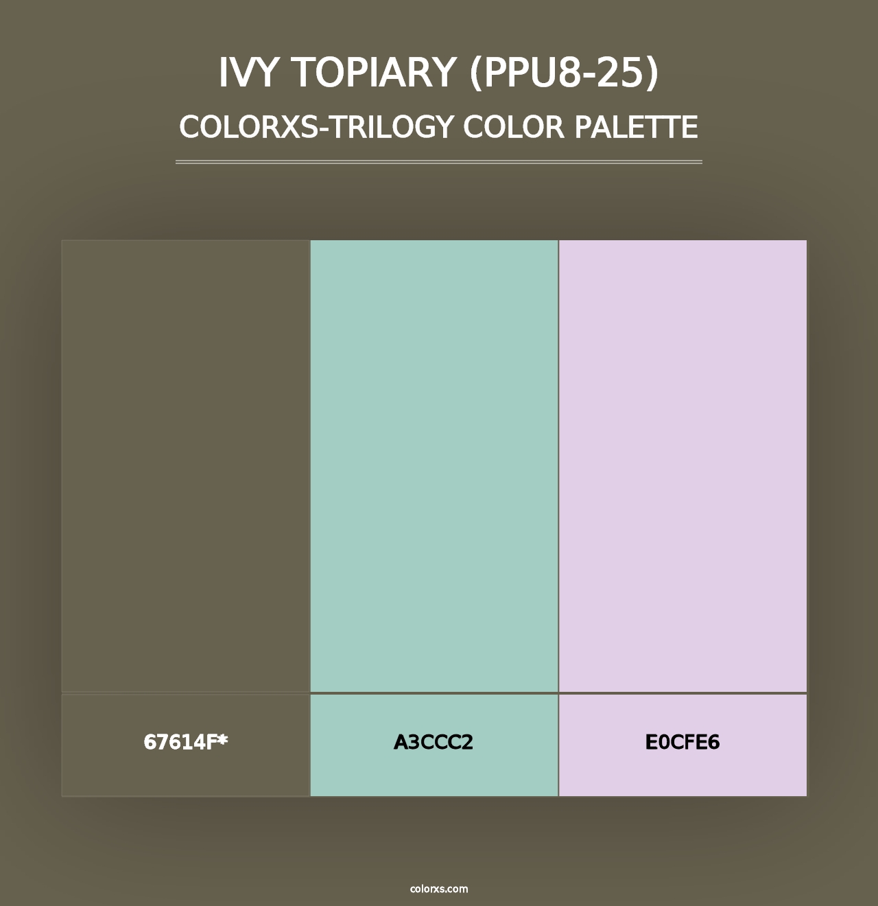 Ivy Topiary (PPU8-25) - Colorxs Trilogy Palette