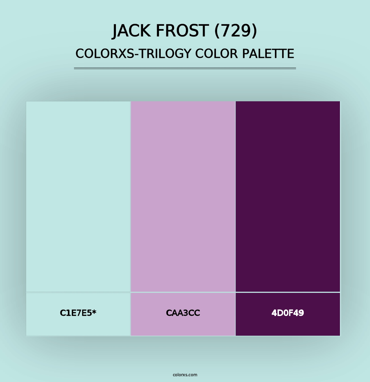 Jack Frost (729) - Colorxs Trilogy Palette