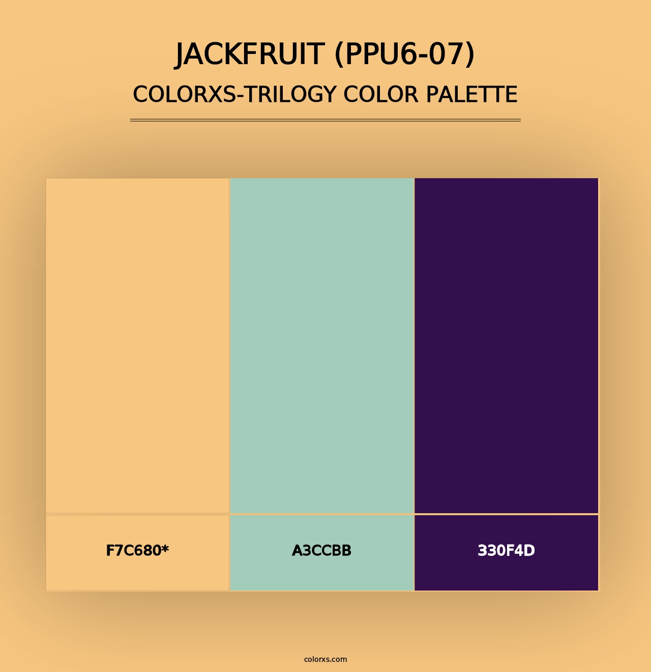 Jackfruit (PPU6-07) - Colorxs Trilogy Palette