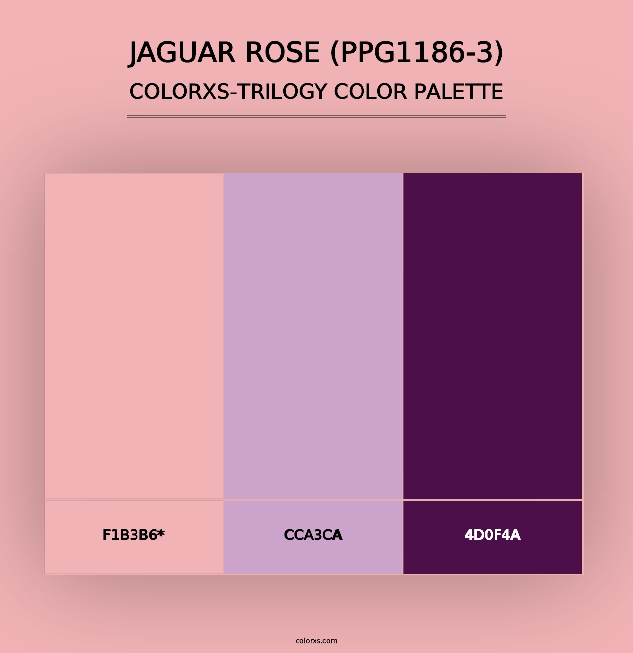 Jaguar Rose (PPG1186-3) - Colorxs Trilogy Palette