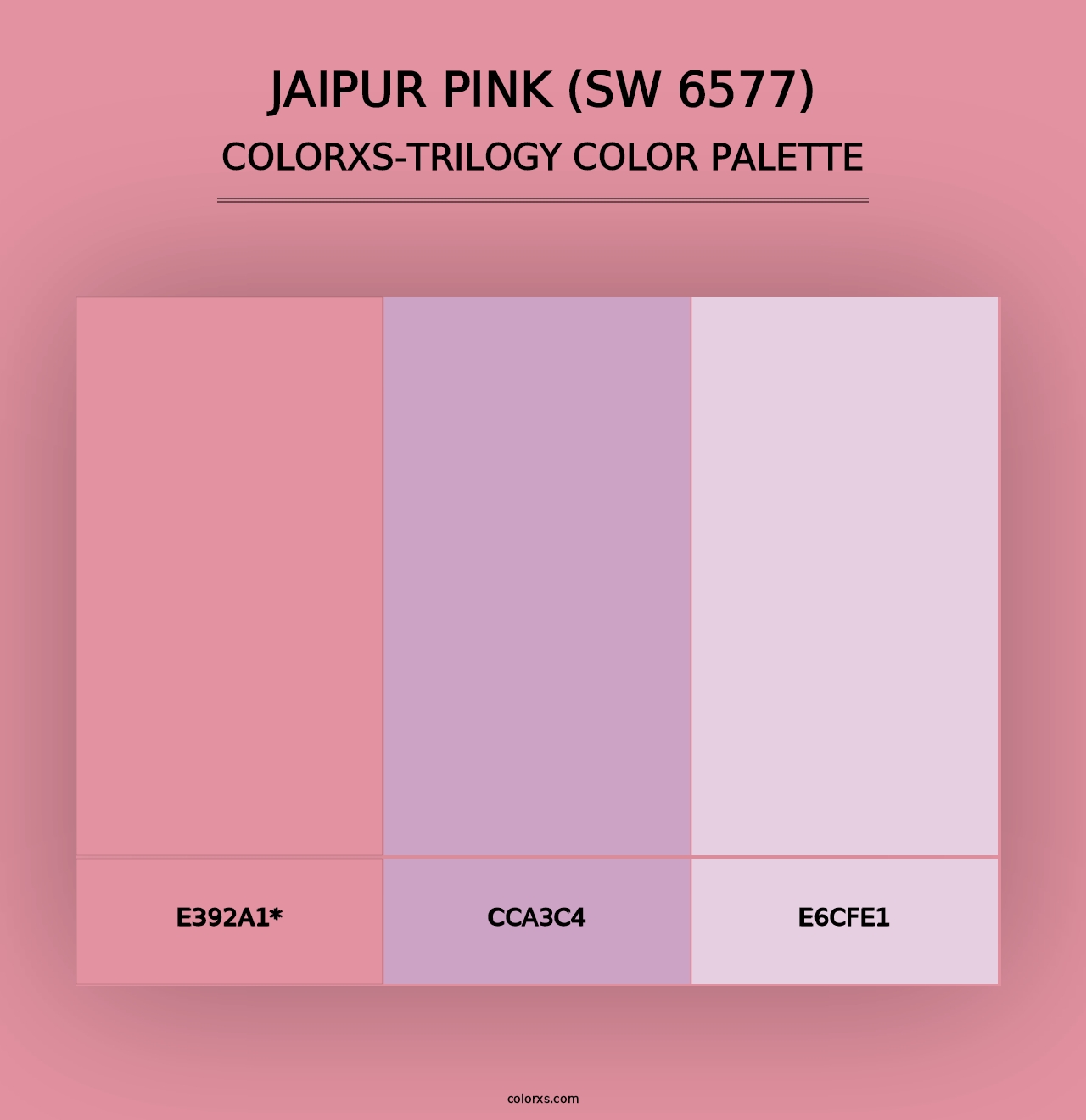 Jaipur Pink (SW 6577) - Colorxs Trilogy Palette