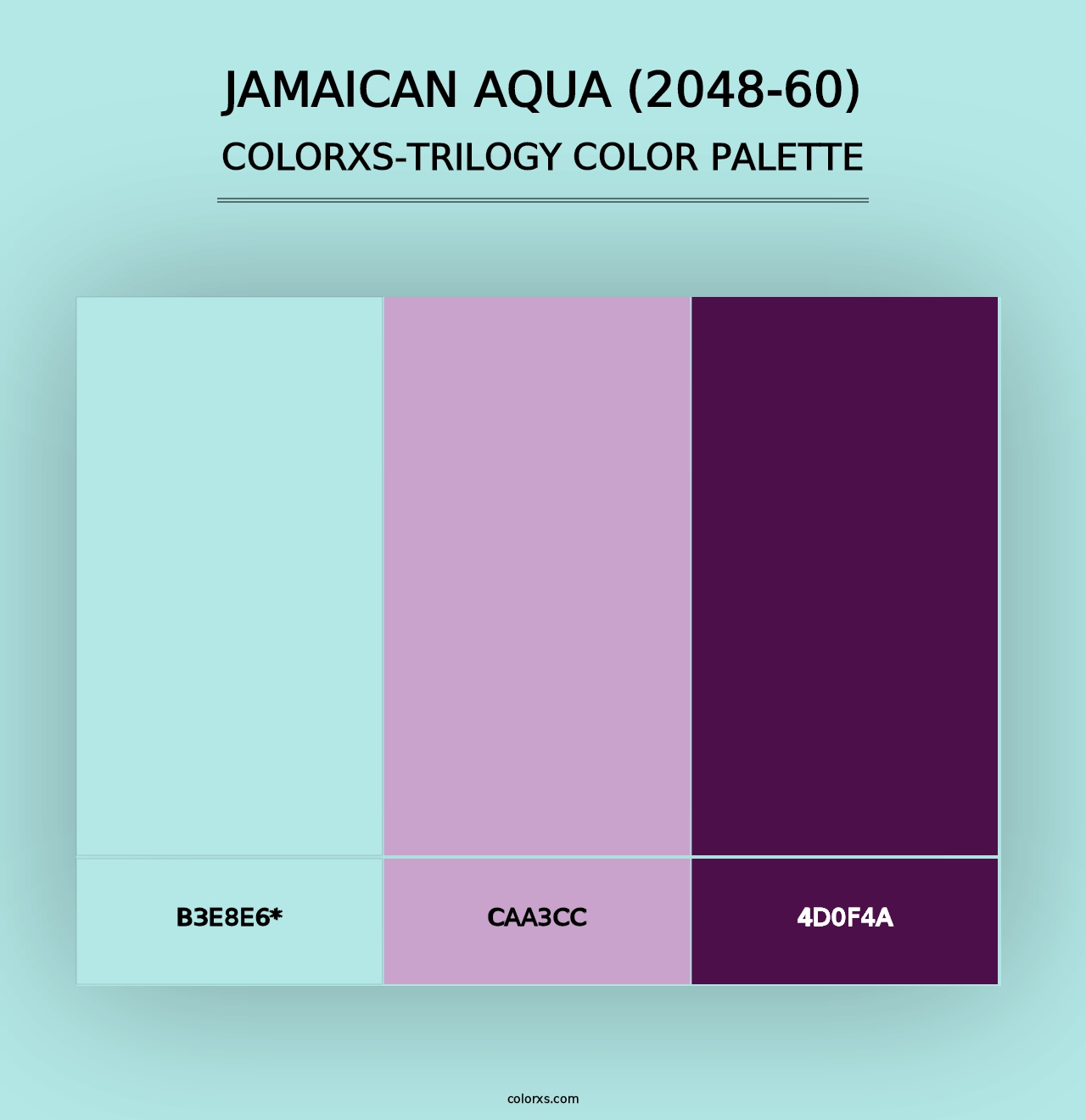 Jamaican Aqua (2048-60) - Colorxs Trilogy Palette