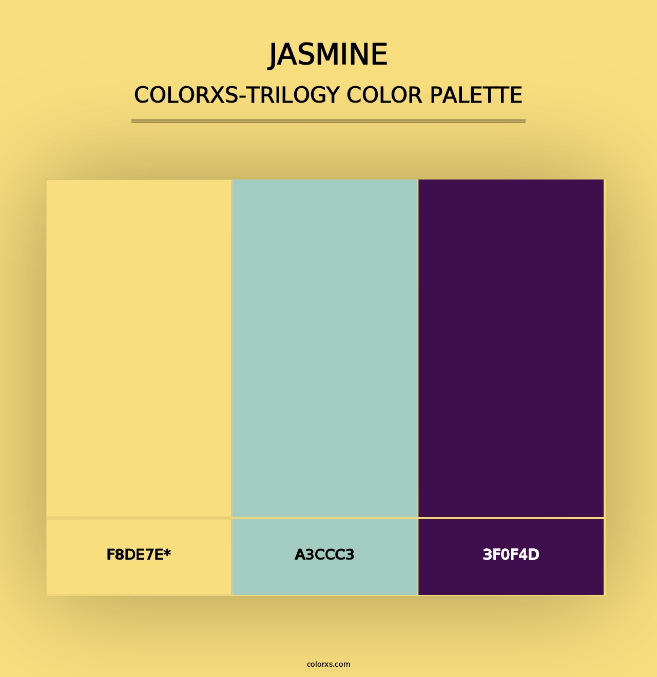 Jasmine - Colorxs Trilogy Palette