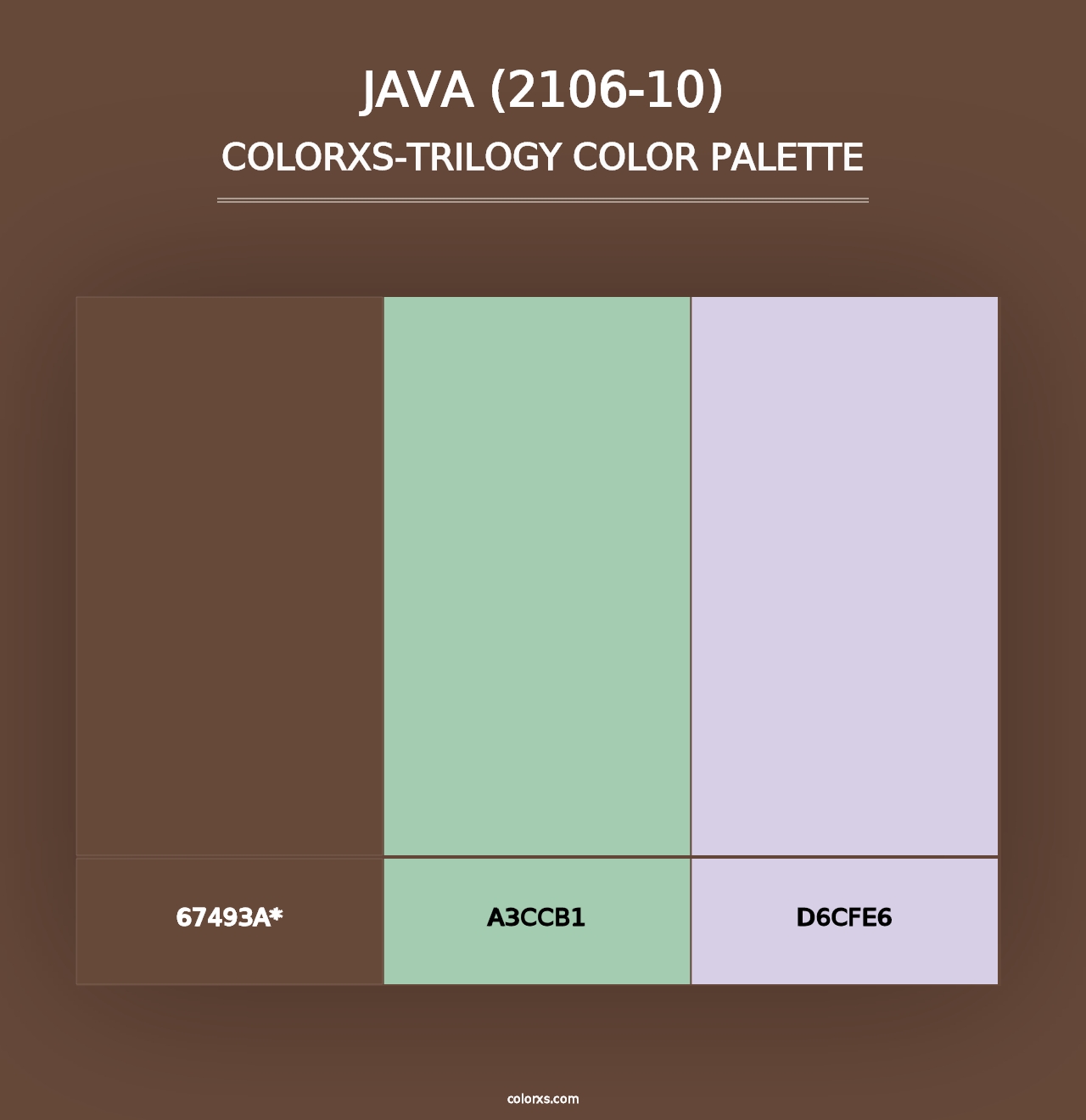 Java (2106-10) - Colorxs Trilogy Palette