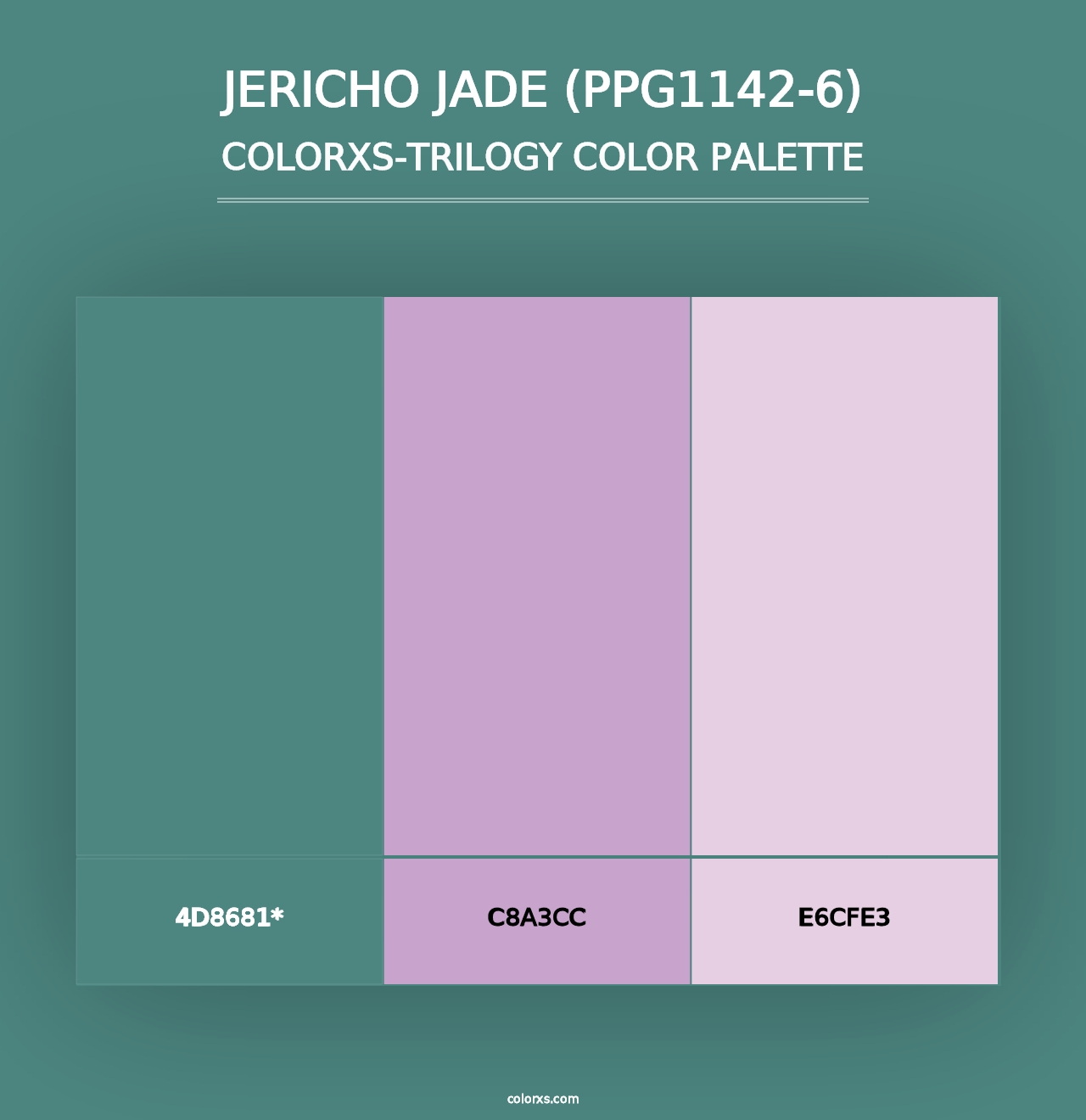 Jericho Jade (PPG1142-6) - Colorxs Trilogy Palette