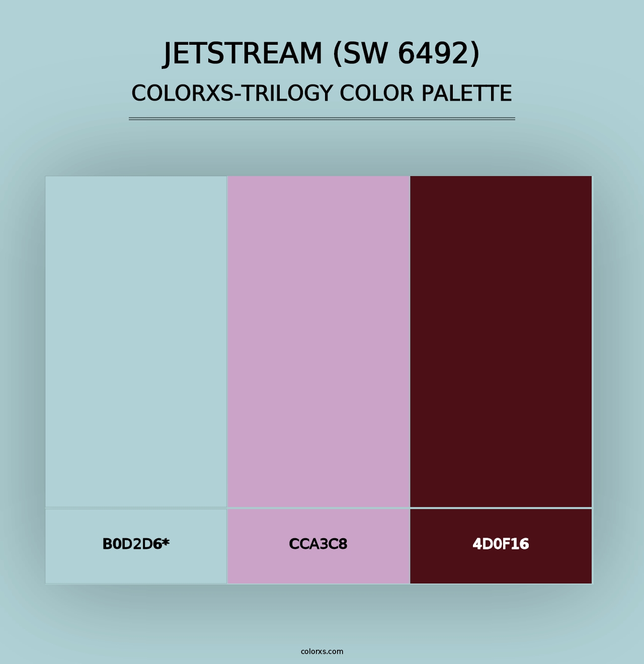 Jetstream (SW 6492) - Colorxs Trilogy Palette