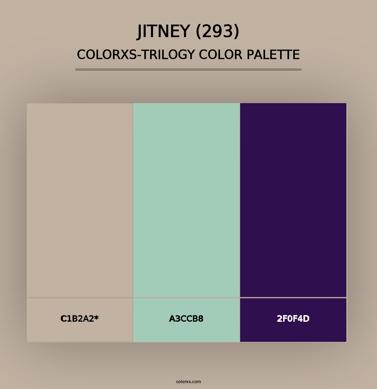 Jitney (293) - Colorxs Trilogy Palette