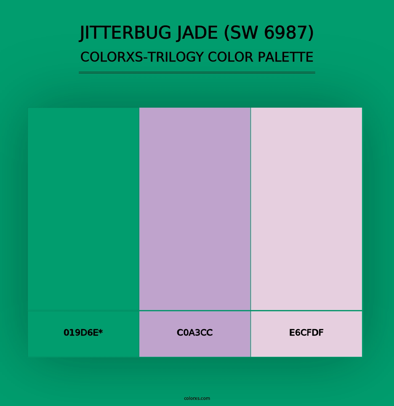 Jitterbug Jade (SW 6987) - Colorxs Trilogy Palette