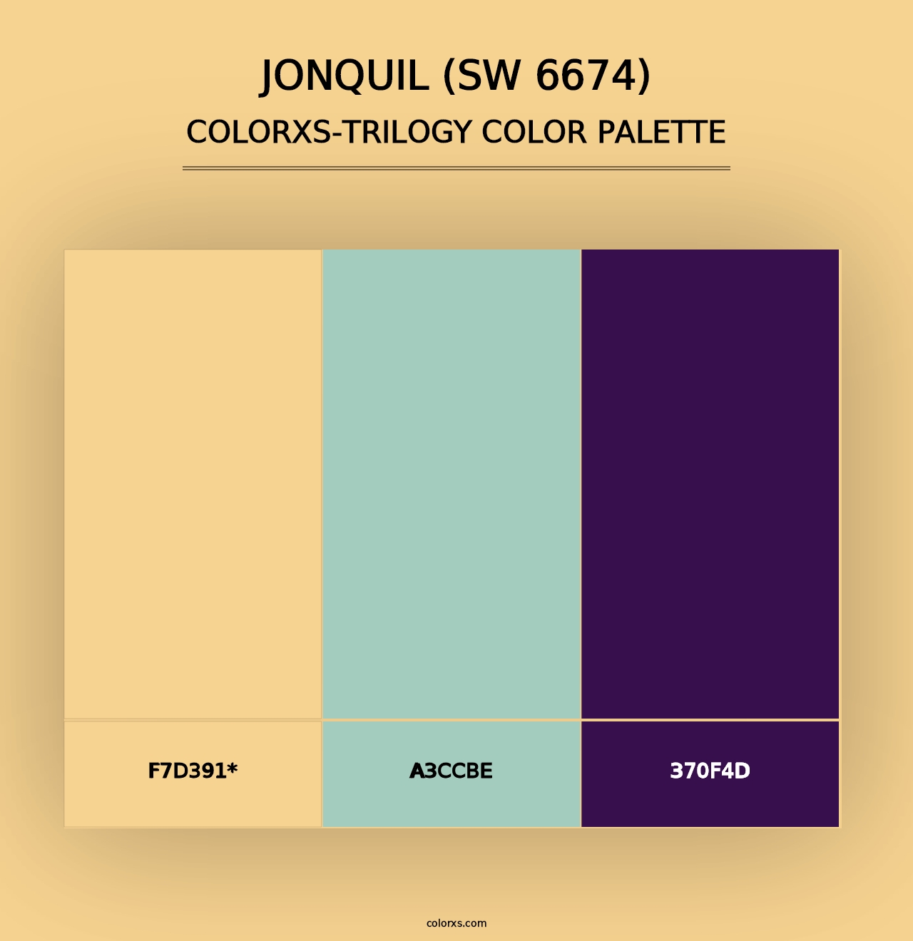 Jonquil (SW 6674) - Colorxs Trilogy Palette