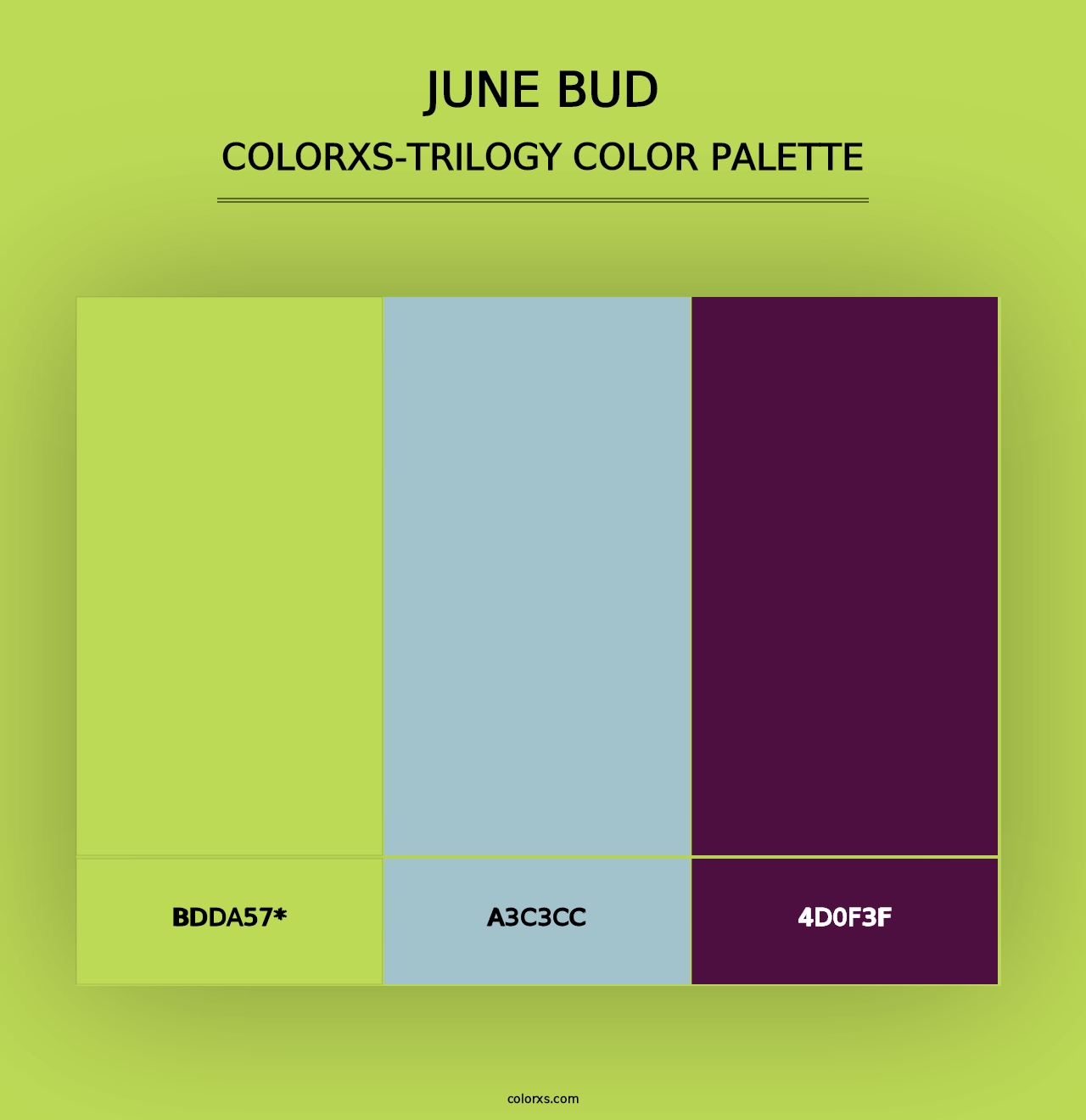 June Bud - Colorxs Trilogy Palette