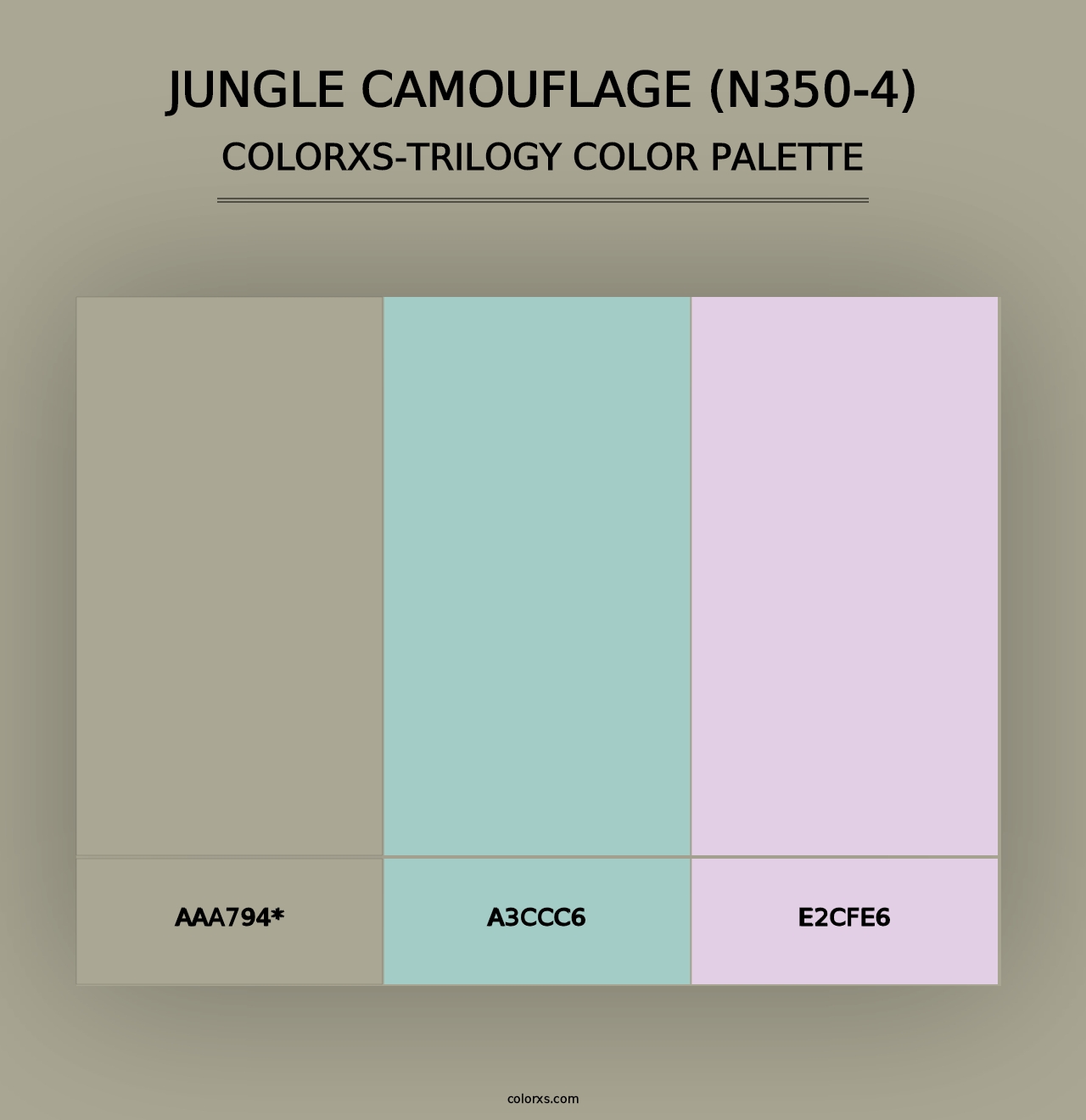 Jungle Camouflage (N350-4) - Colorxs Trilogy Palette