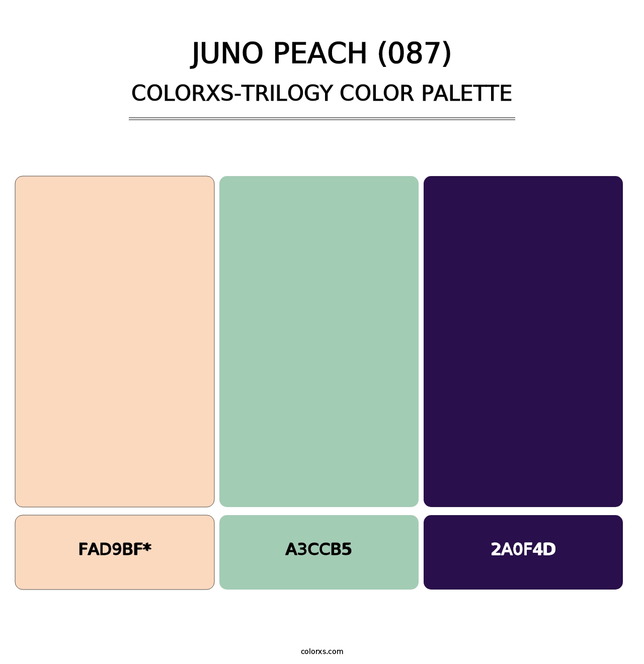 Juno Peach (087) - Colorxs Trilogy Palette