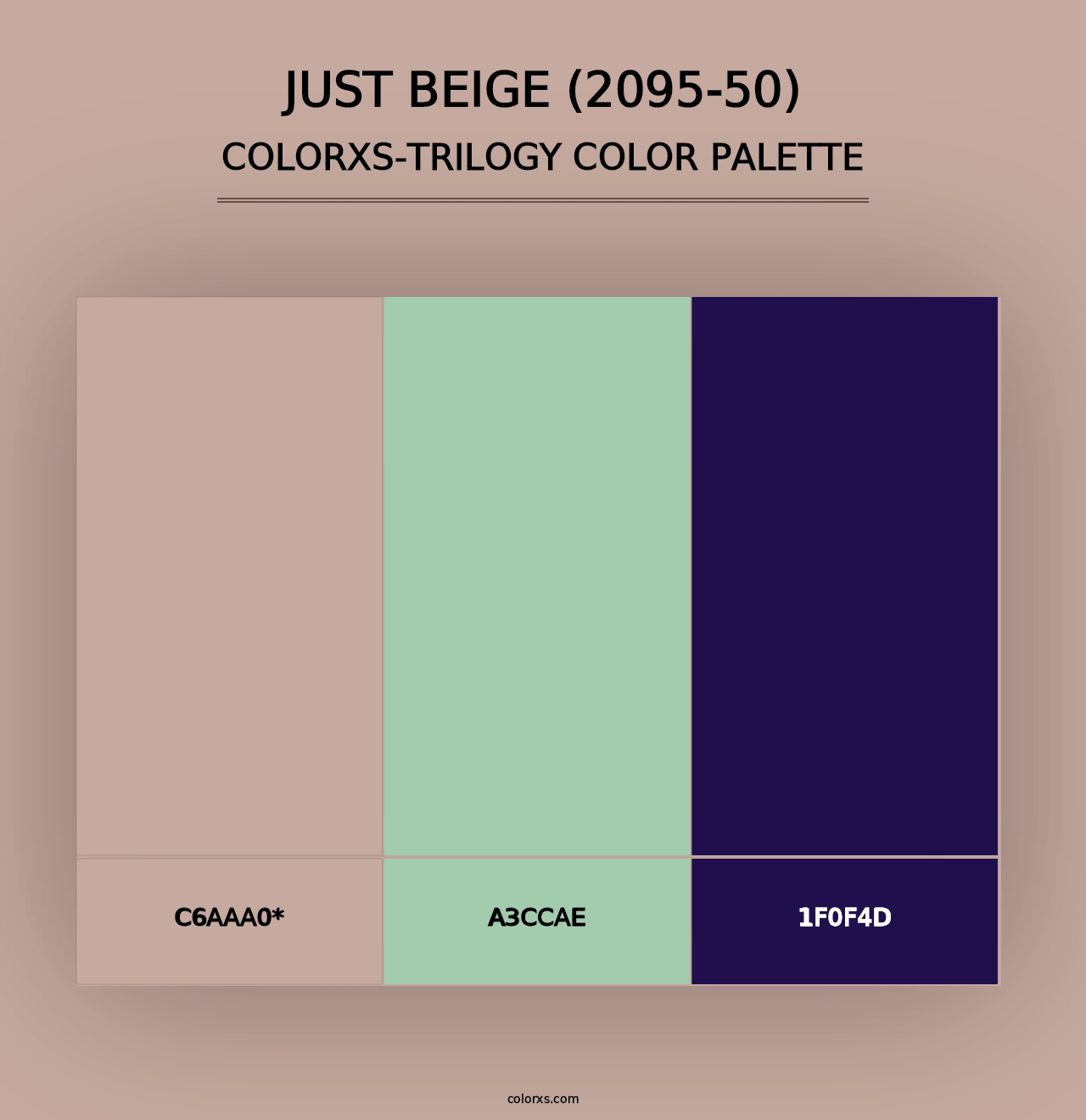 Just Beige (2095-50) - Colorxs Trilogy Palette