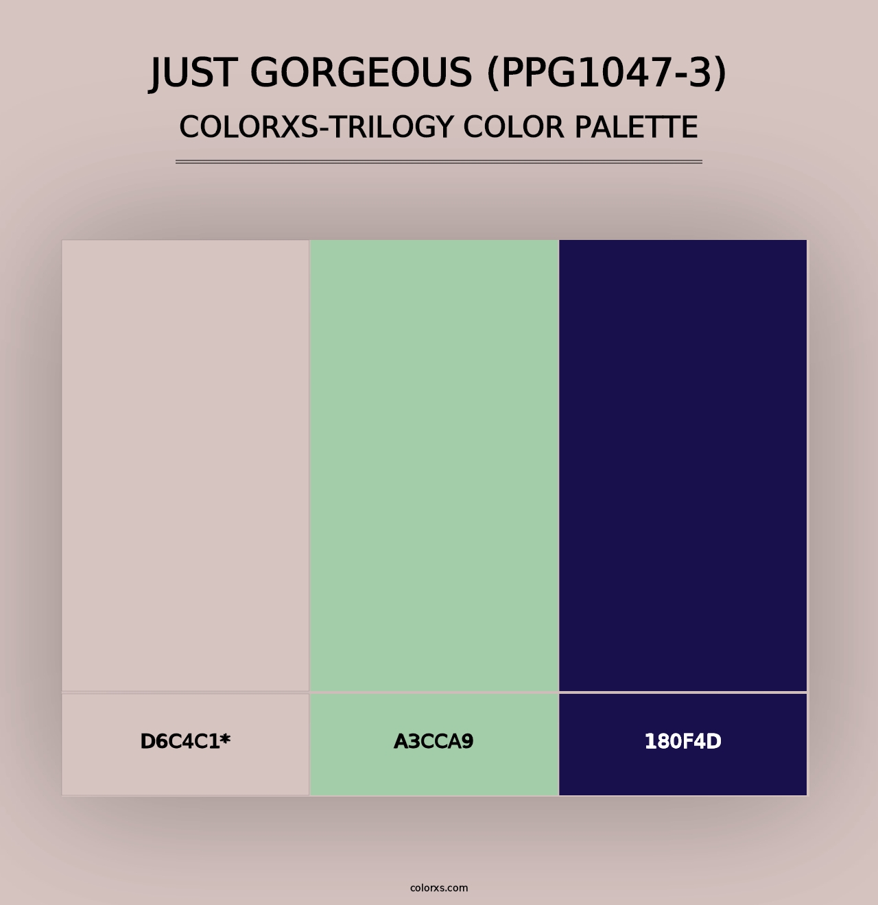 Just Gorgeous (PPG1047-3) - Colorxs Trilogy Palette