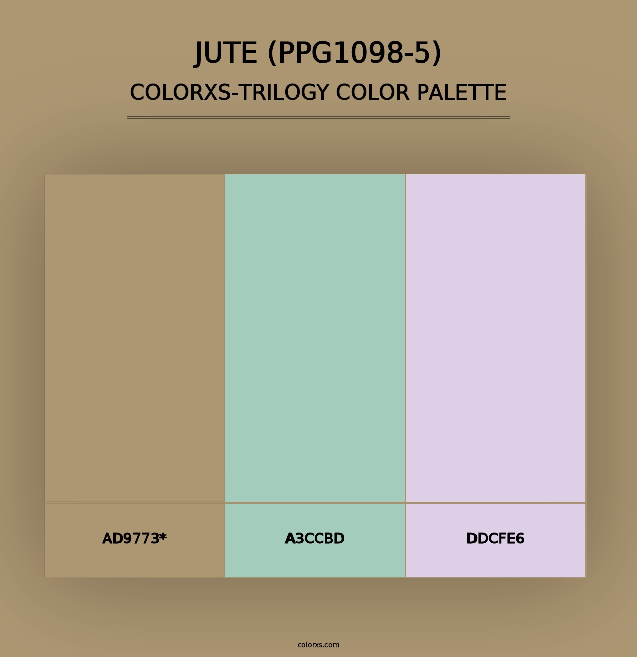 Jute (PPG1098-5) - Colorxs Trilogy Palette