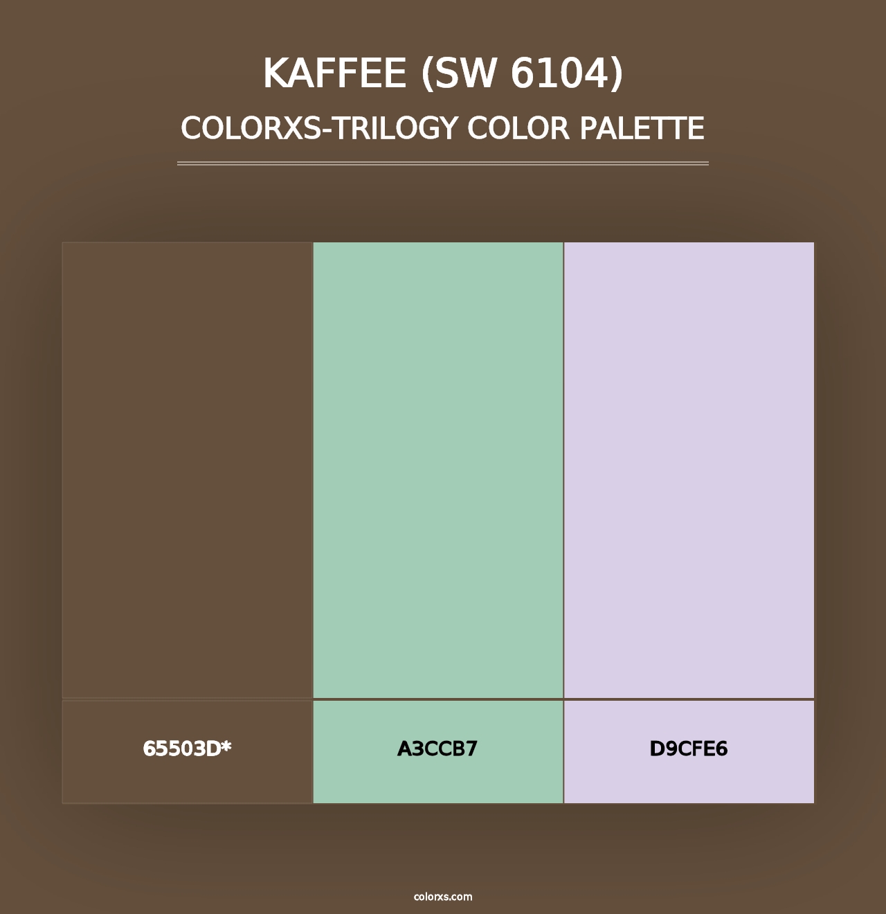 Kaffee (SW 6104) - Colorxs Trilogy Palette