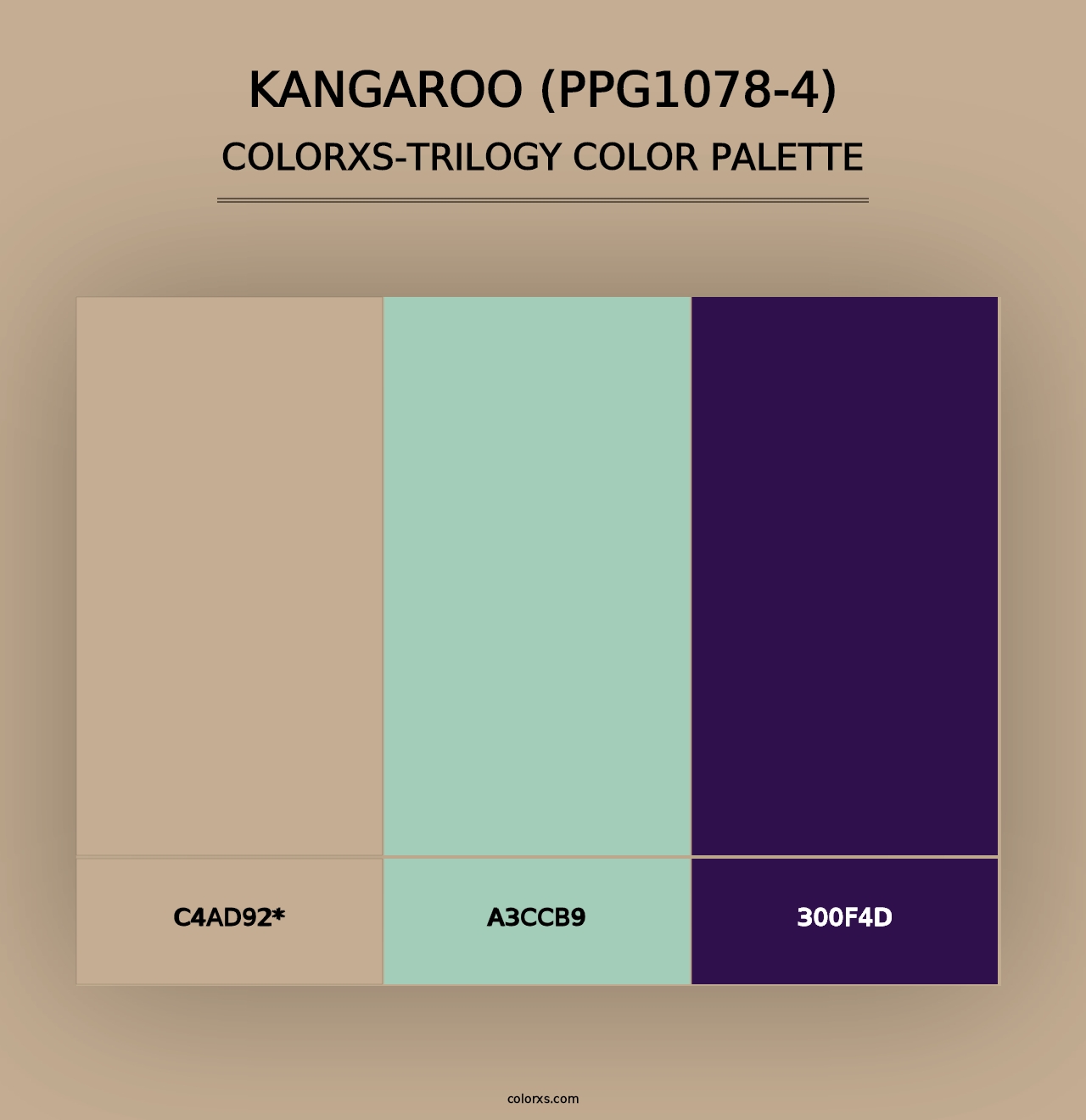 Kangaroo (PPG1078-4) - Colorxs Trilogy Palette