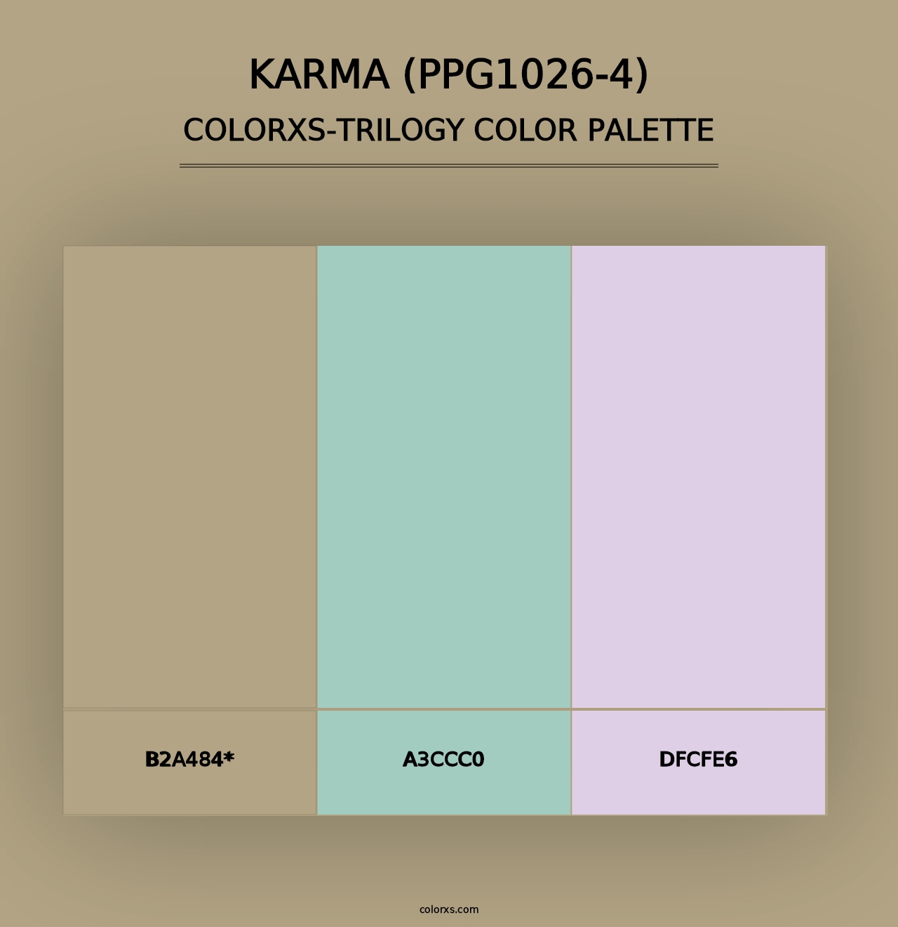 Karma (PPG1026-4) - Colorxs Trilogy Palette