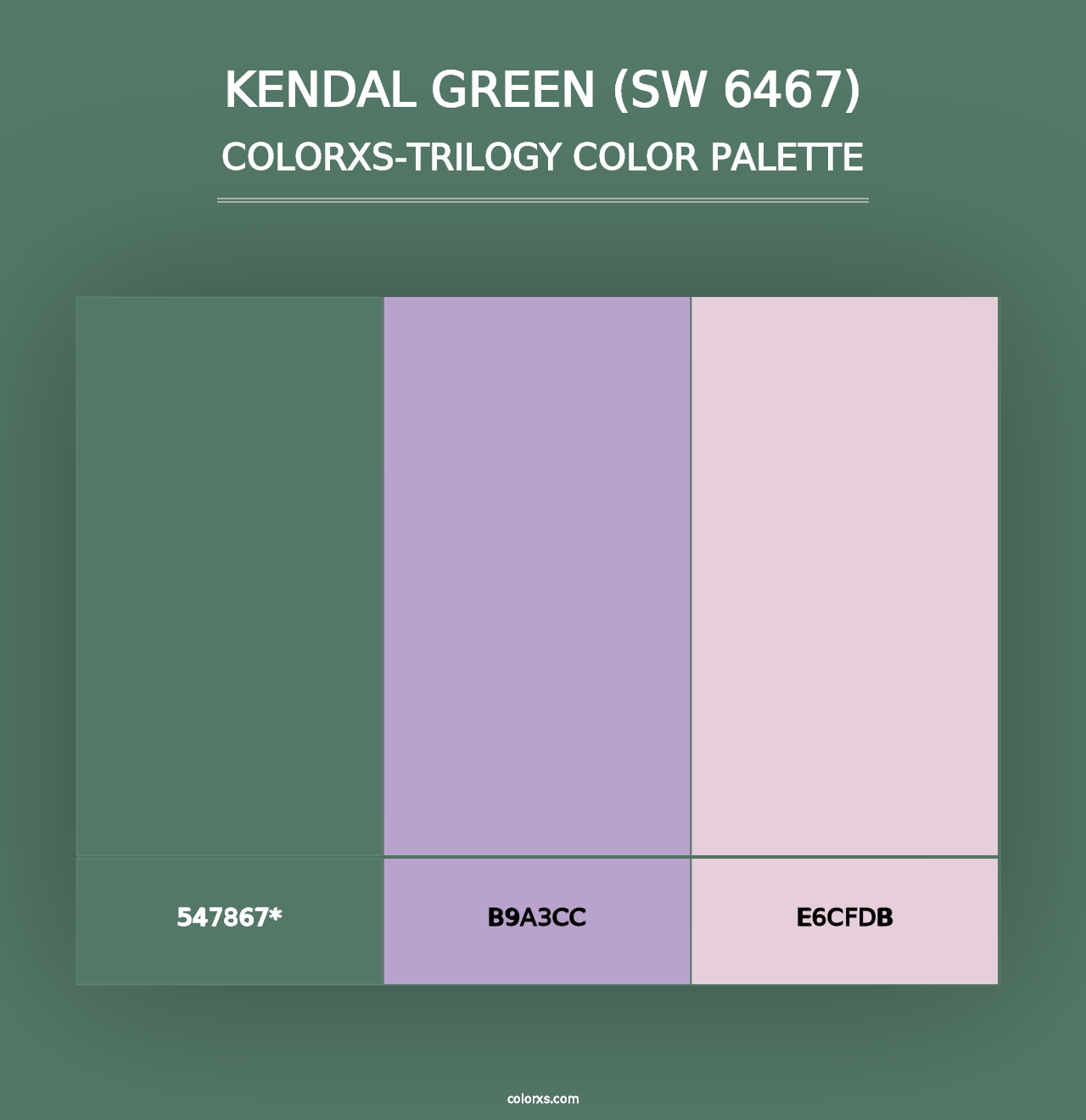 Kendal Green (SW 6467) - Colorxs Trilogy Palette