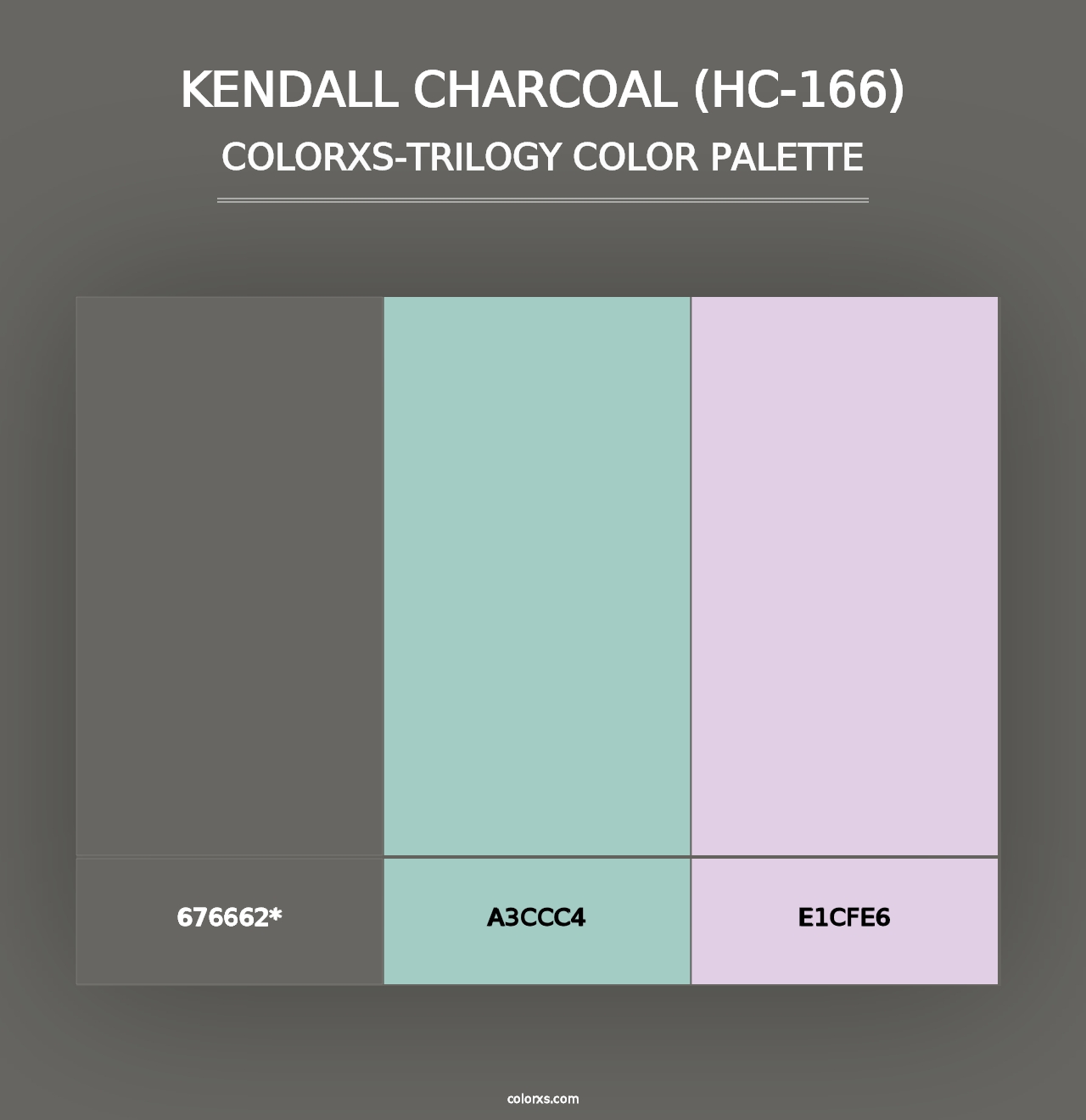 Kendall Charcoal (HC-166) - Colorxs Trilogy Palette