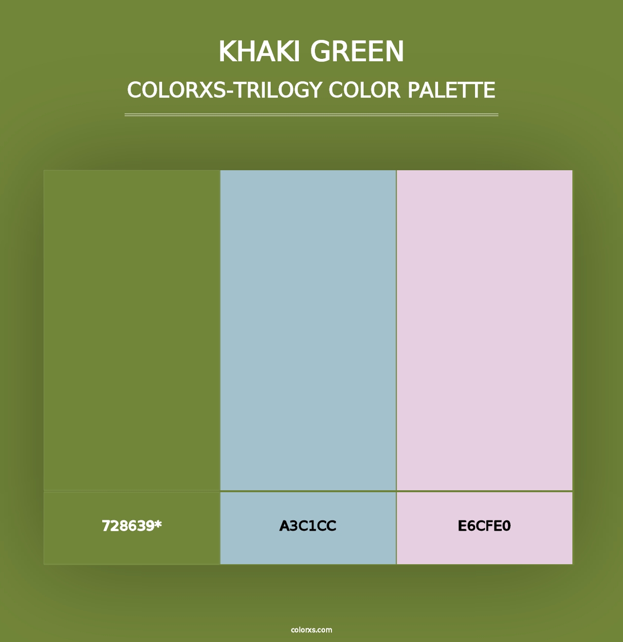 Khaki Green - Colorxs Trilogy Palette