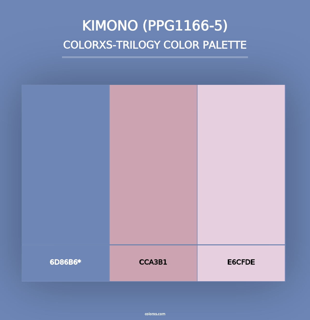 Kimono (PPG1166-5) - Colorxs Trilogy Palette