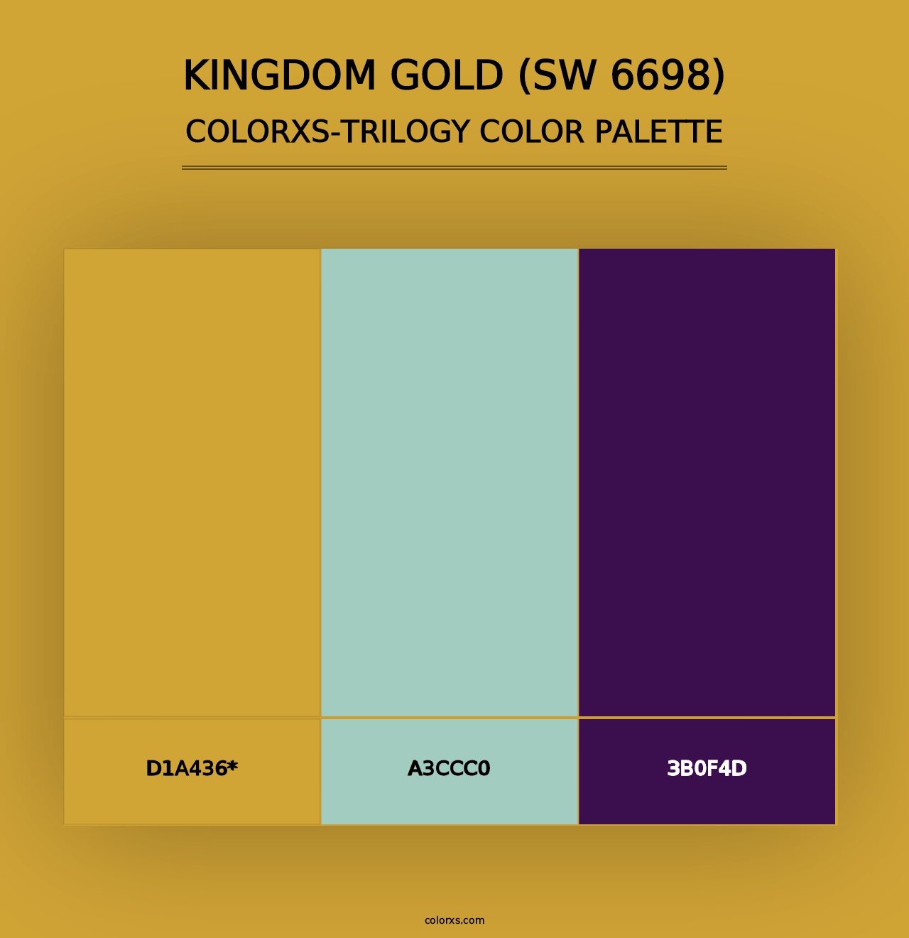 Kingdom Gold (SW 6698) - Colorxs Trilogy Palette