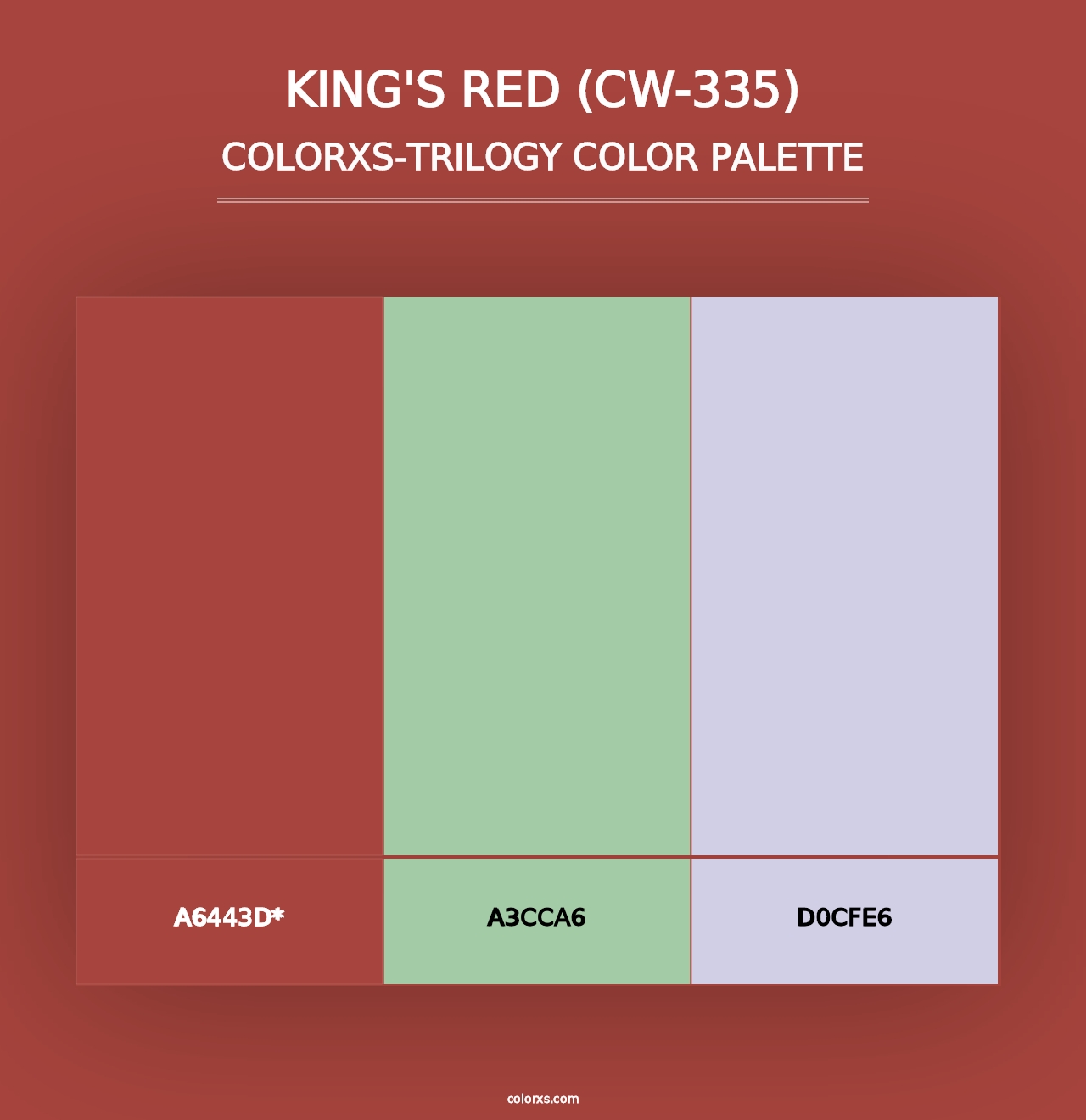 King's Red (CW-335) - Colorxs Trilogy Palette