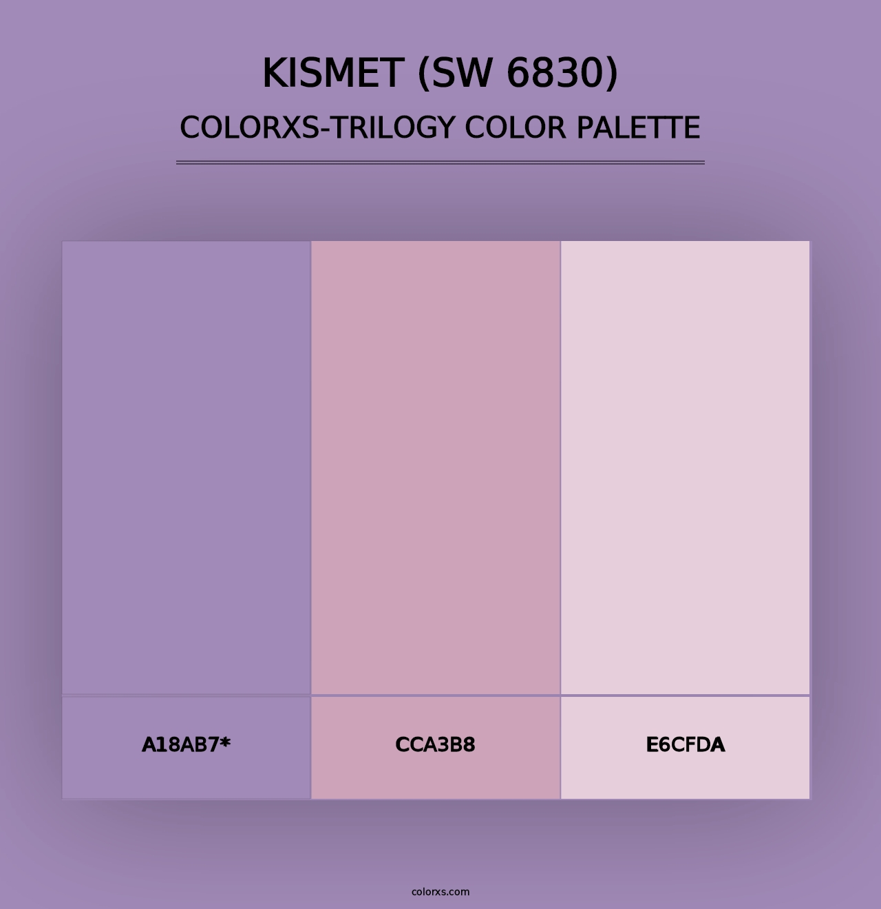 Kismet (SW 6830) - Colorxs Trilogy Palette