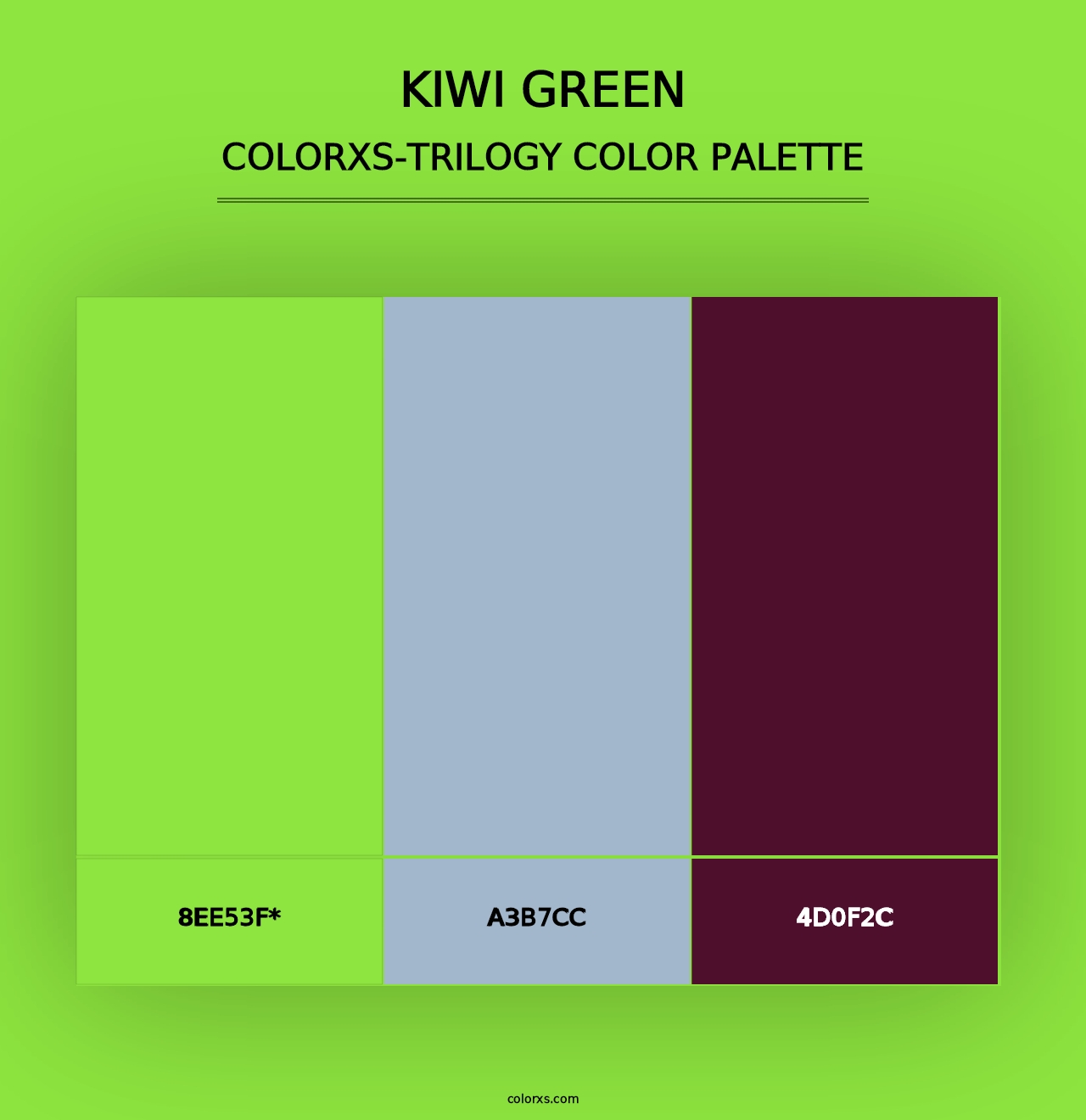 Kiwi Green - Colorxs Trilogy Palette