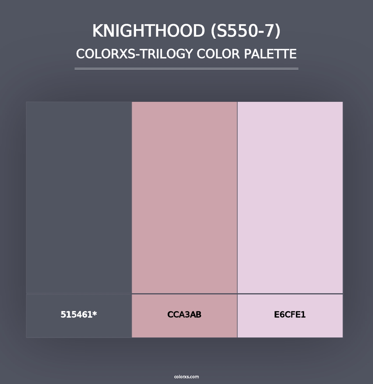 Knighthood (S550-7) - Colorxs Trilogy Palette