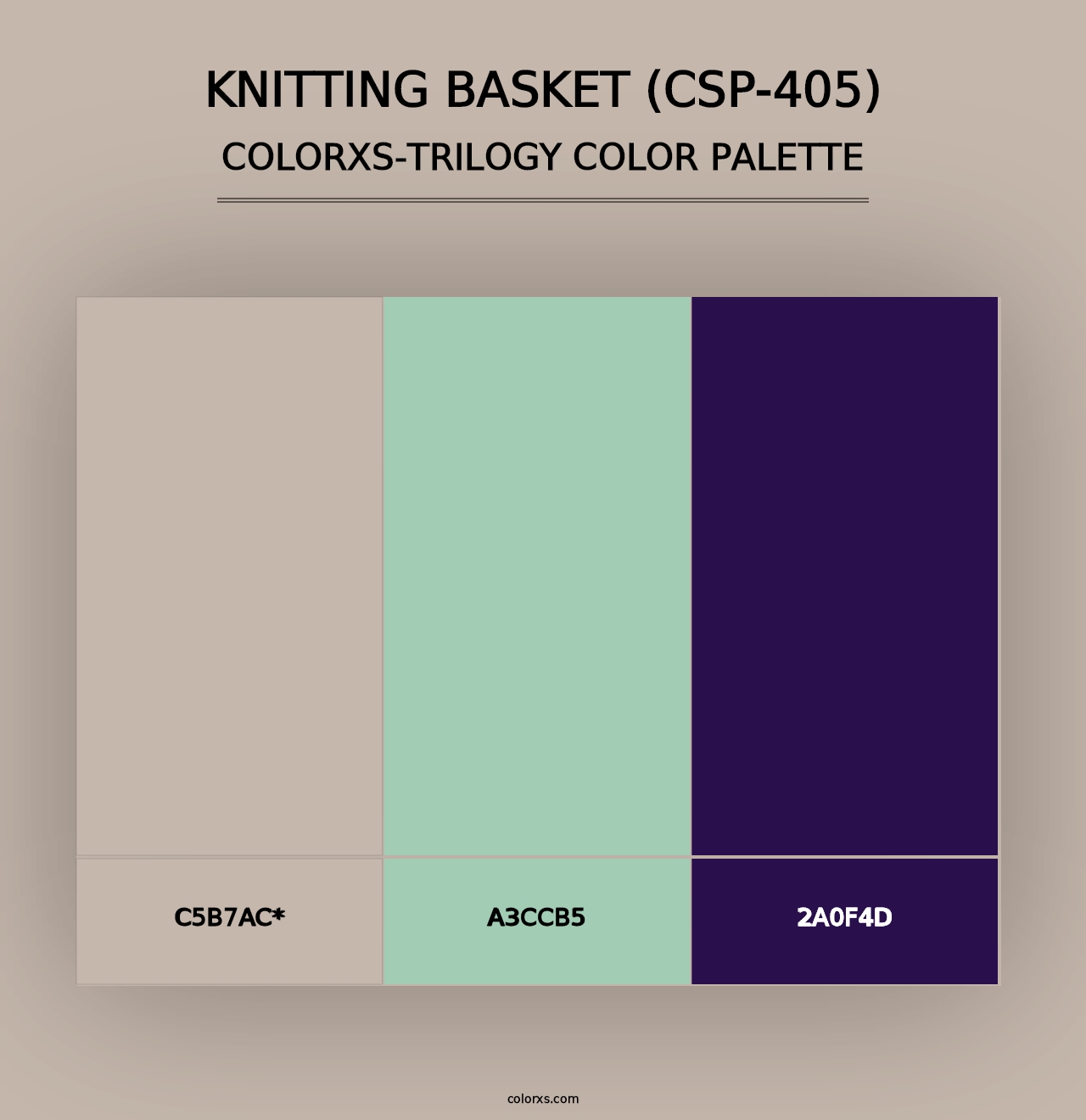 Knitting Basket (CSP-405) - Colorxs Trilogy Palette