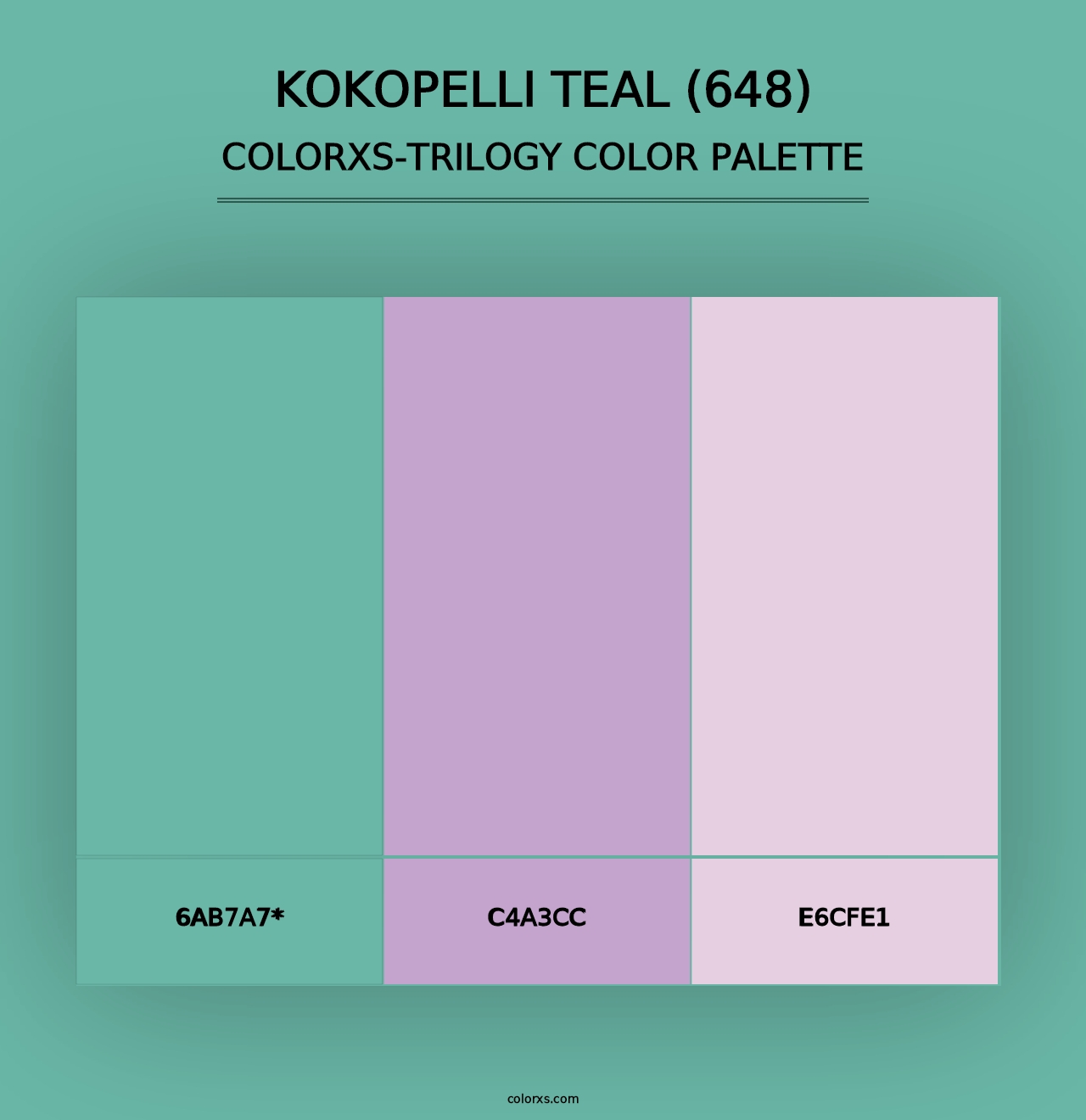 Kokopelli Teal (648) - Colorxs Trilogy Palette