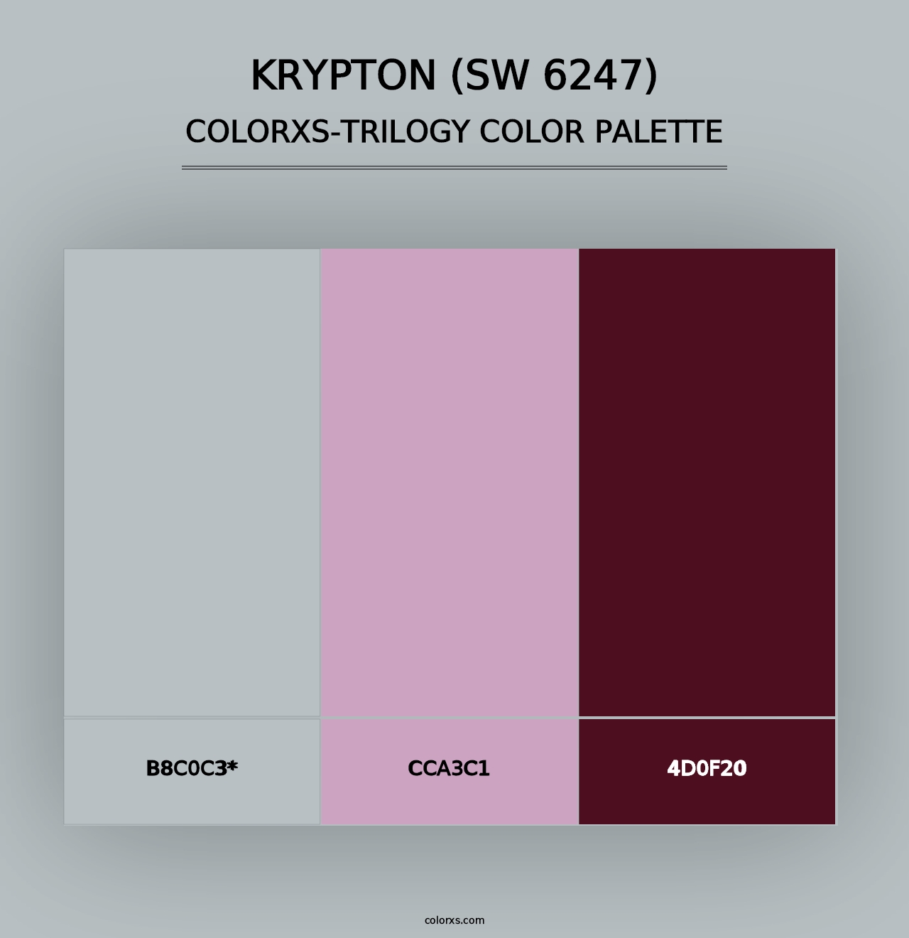 Krypton (SW 6247) - Colorxs Trilogy Palette