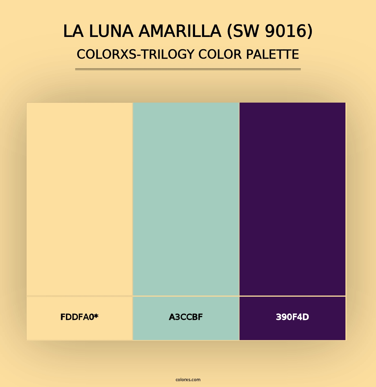 La Luna Amarilla (SW 9016) - Colorxs Trilogy Palette