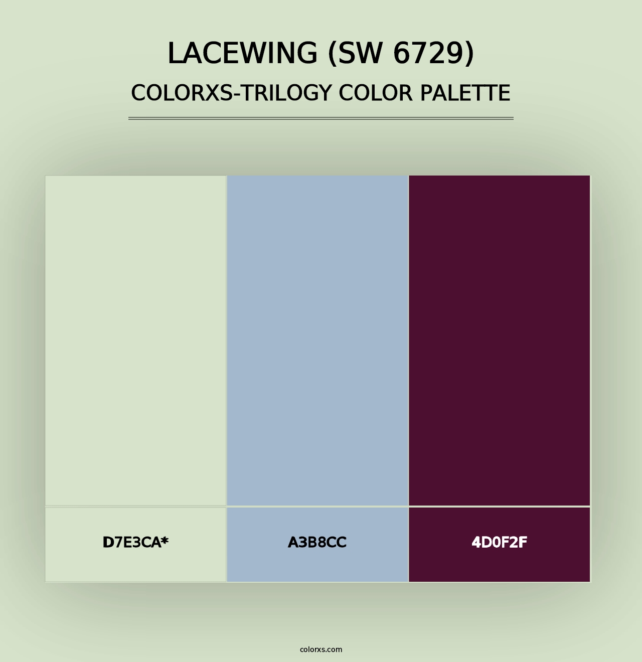 Lacewing (SW 6729) - Colorxs Trilogy Palette